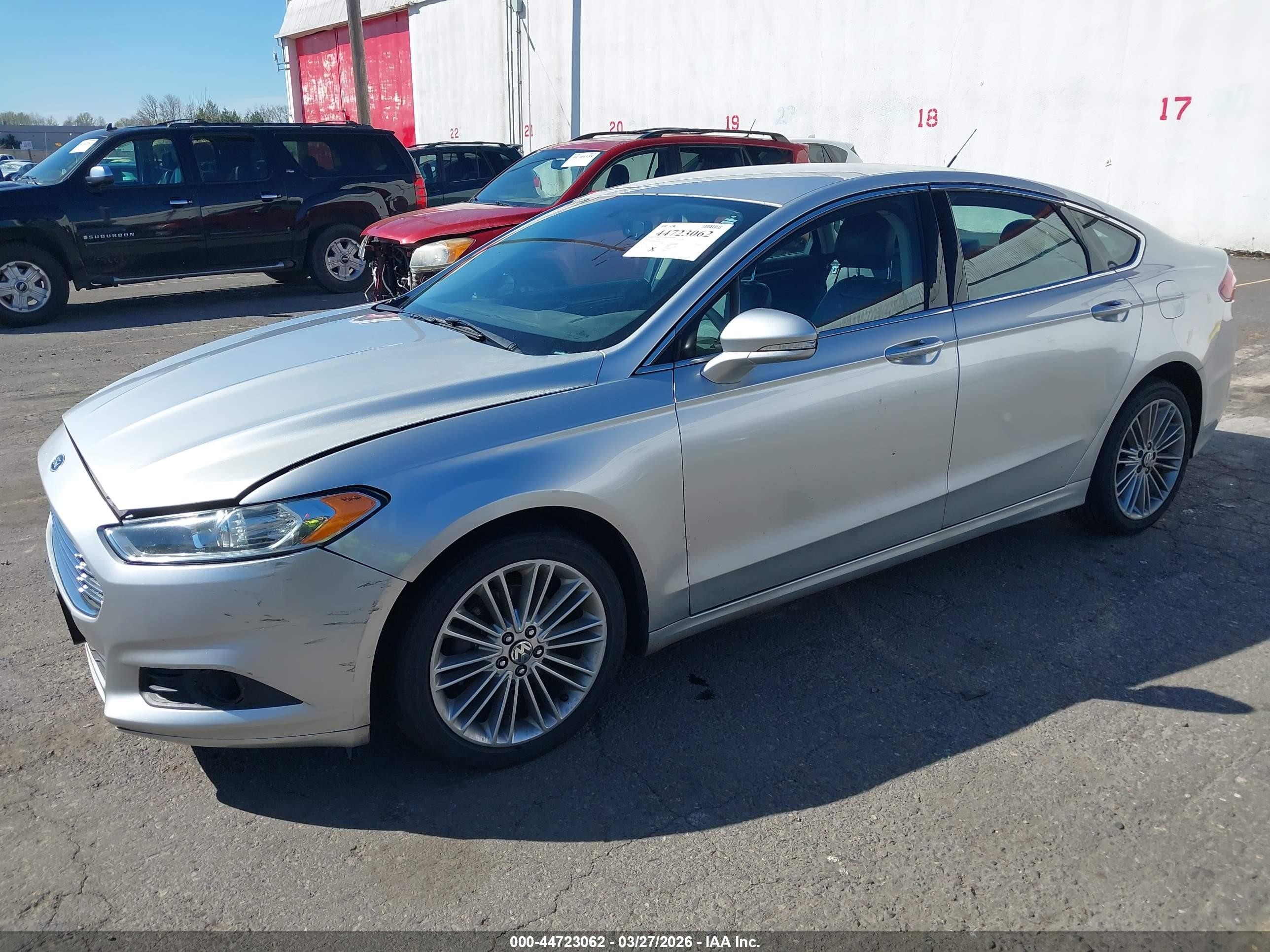2014 Ford Fusion Se Silver vin: 3FA6P0H94ER244885