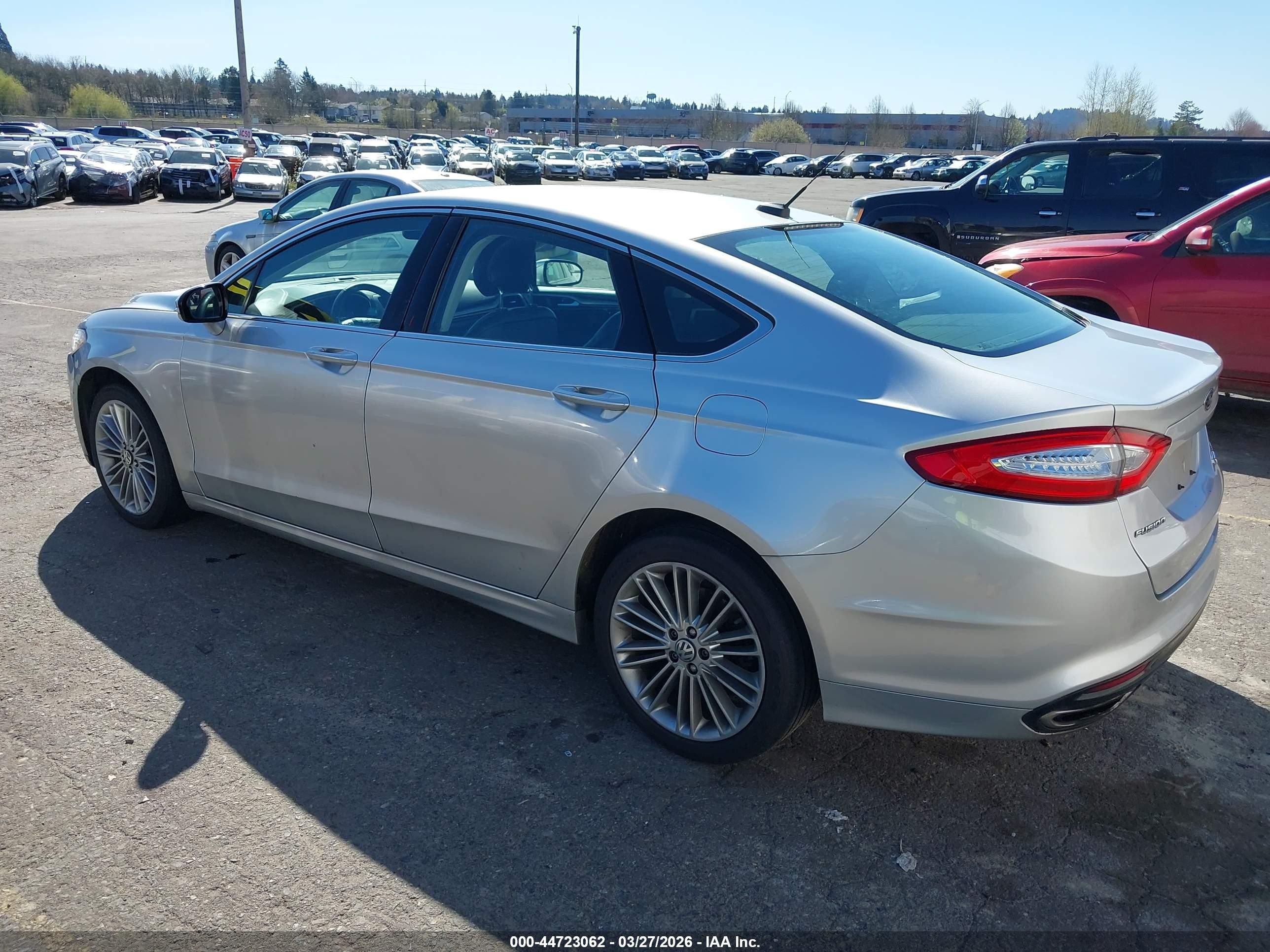2014 Ford Fusion Se Silver vin: 3FA6P0H94ER244885