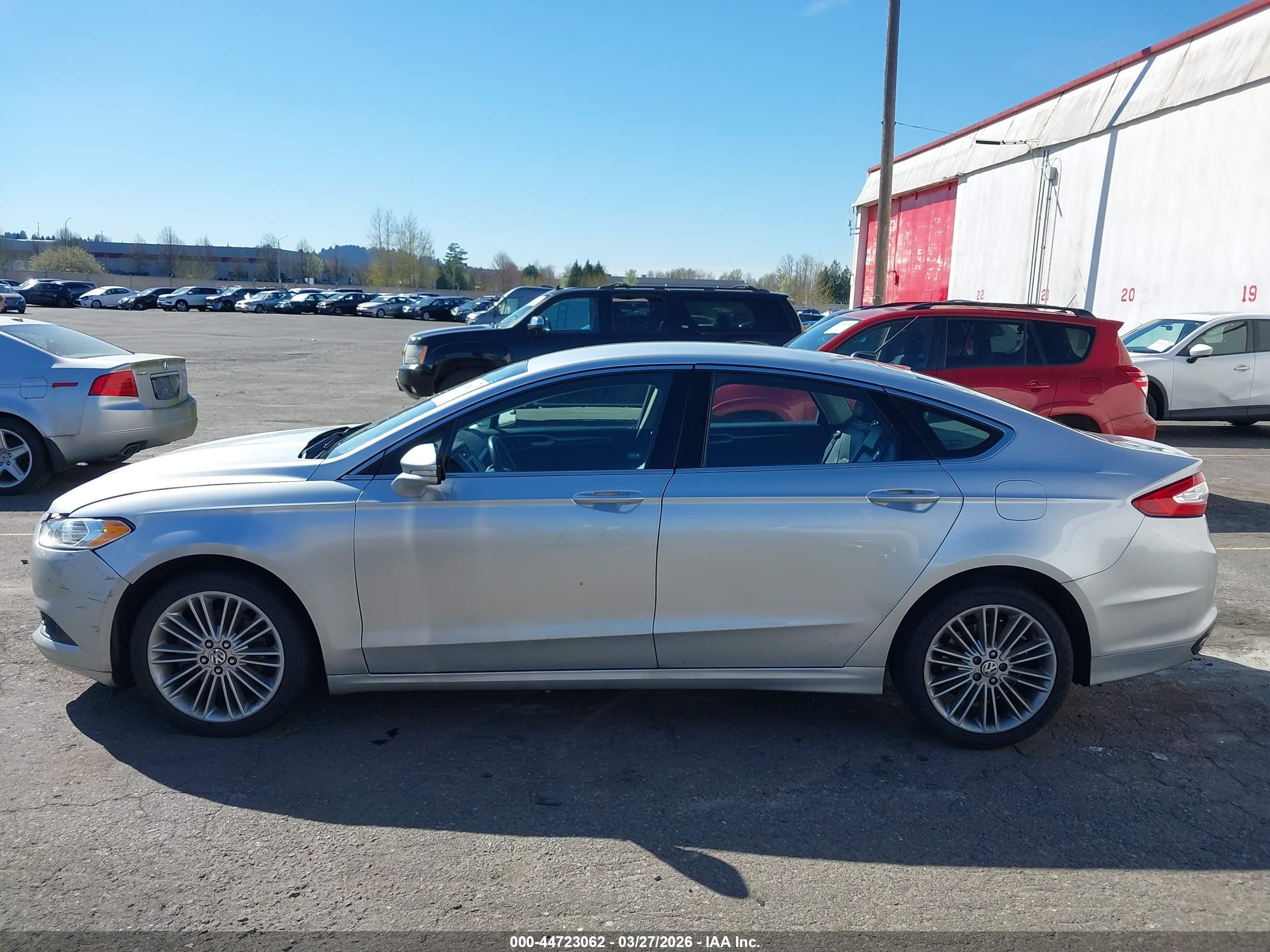 2014 Ford Fusion Se Silver vin: 3FA6P0H94ER244885