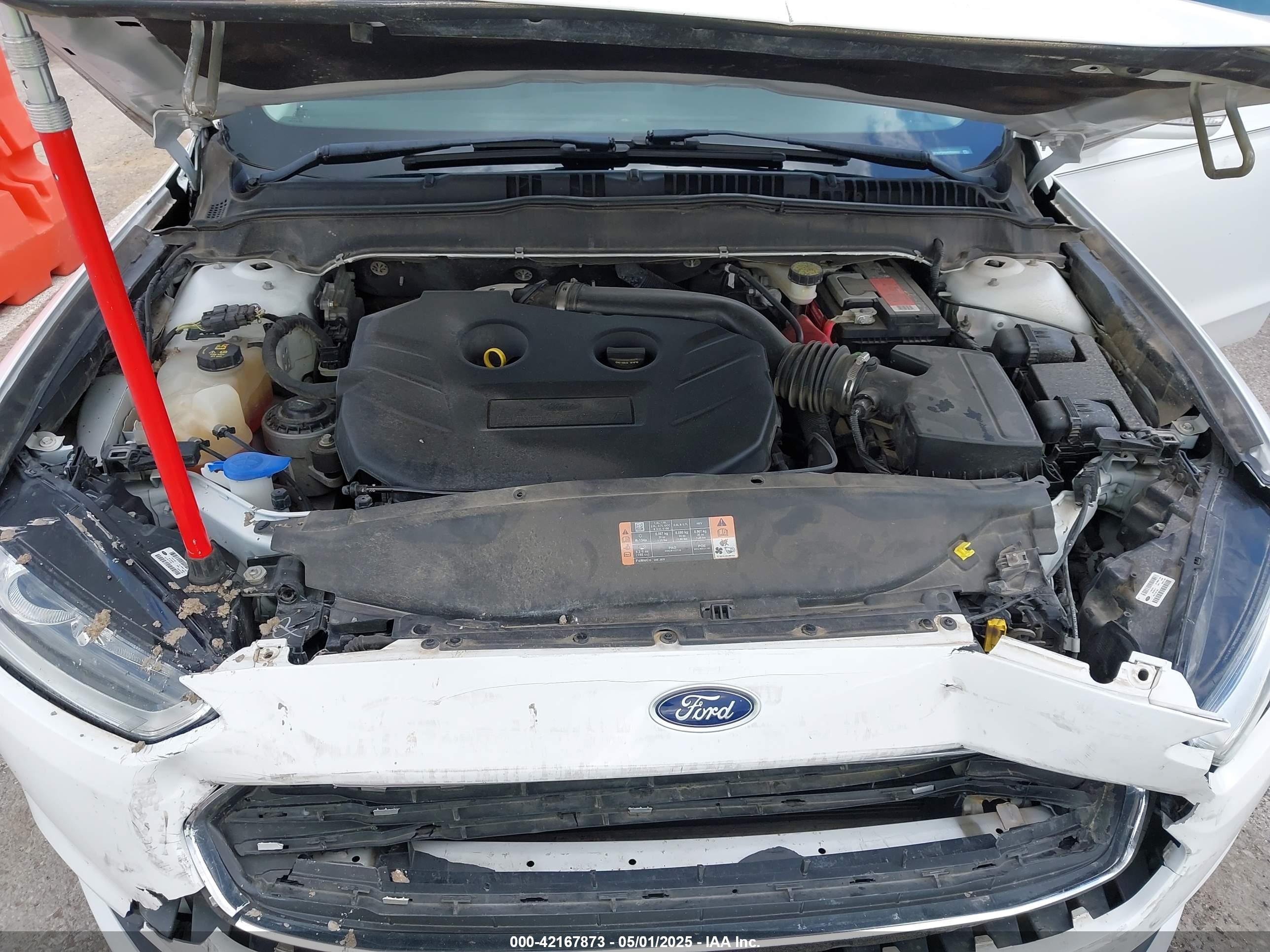 2014 Ford Fusion Se White vin: 3FA6P0H94ER266837