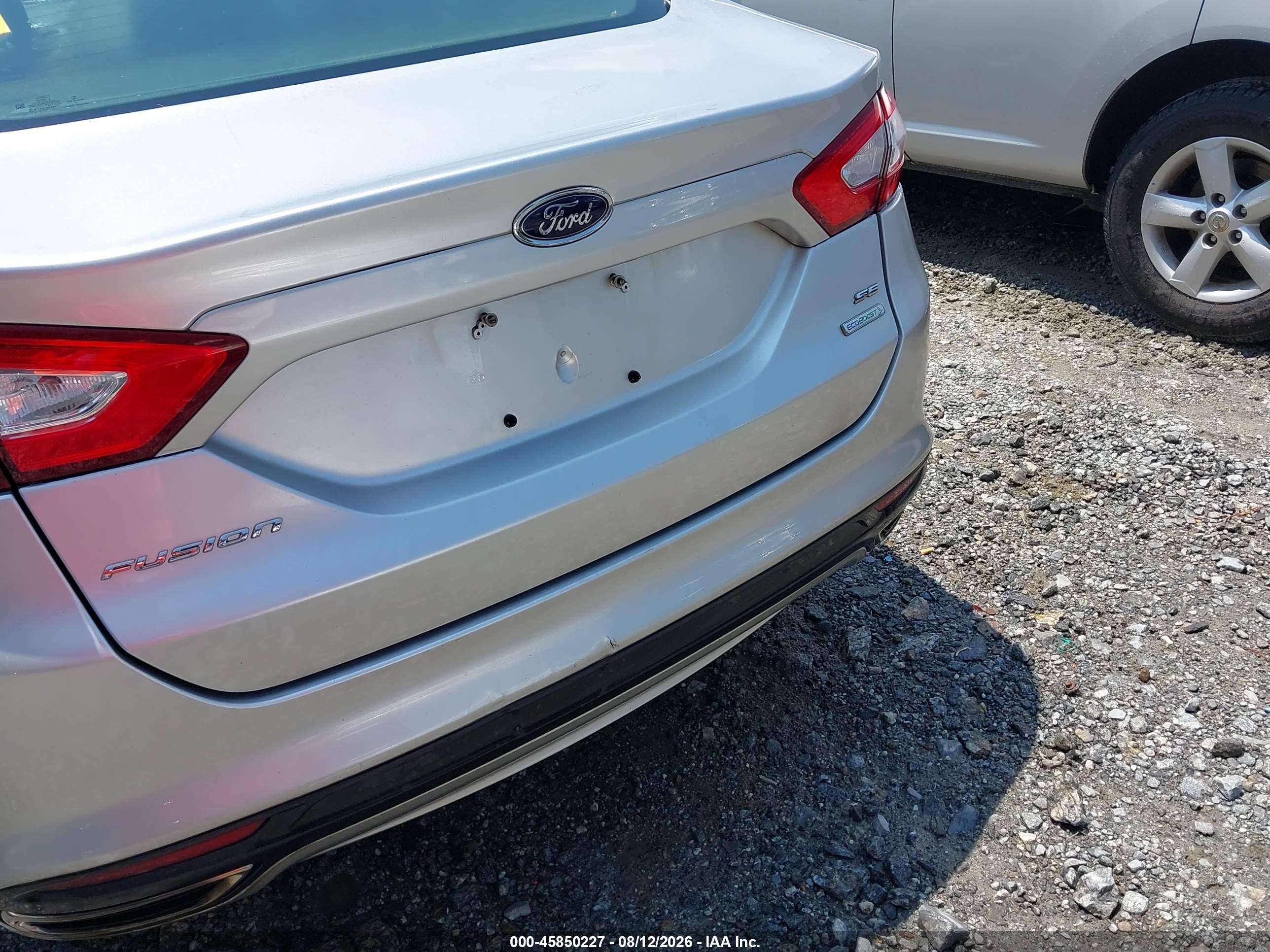 2014 Ford Fusion Se Silver vin: 3FA6P0H94ER292967