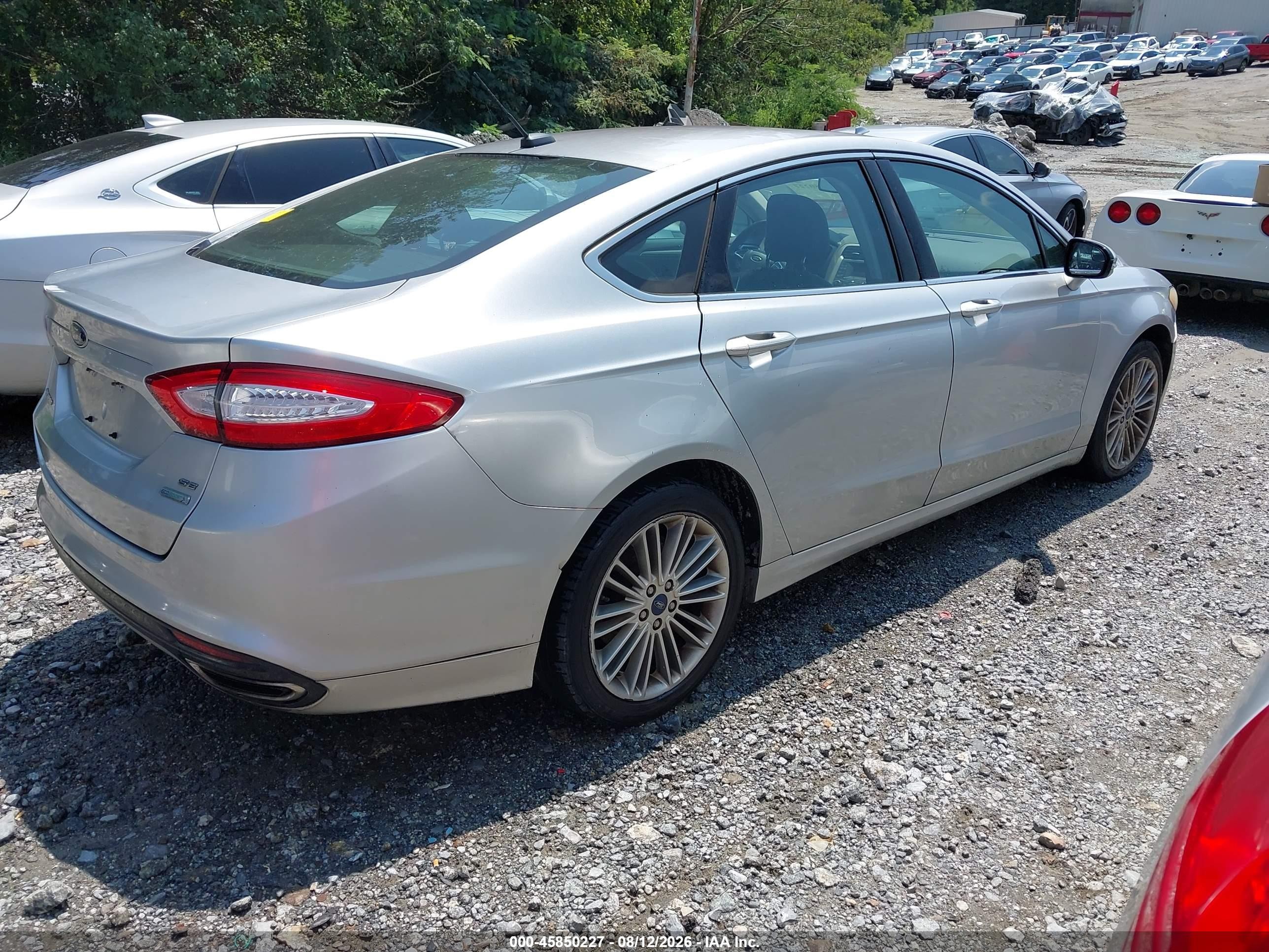 2014 Ford Fusion Se Silver vin: 3FA6P0H94ER292967