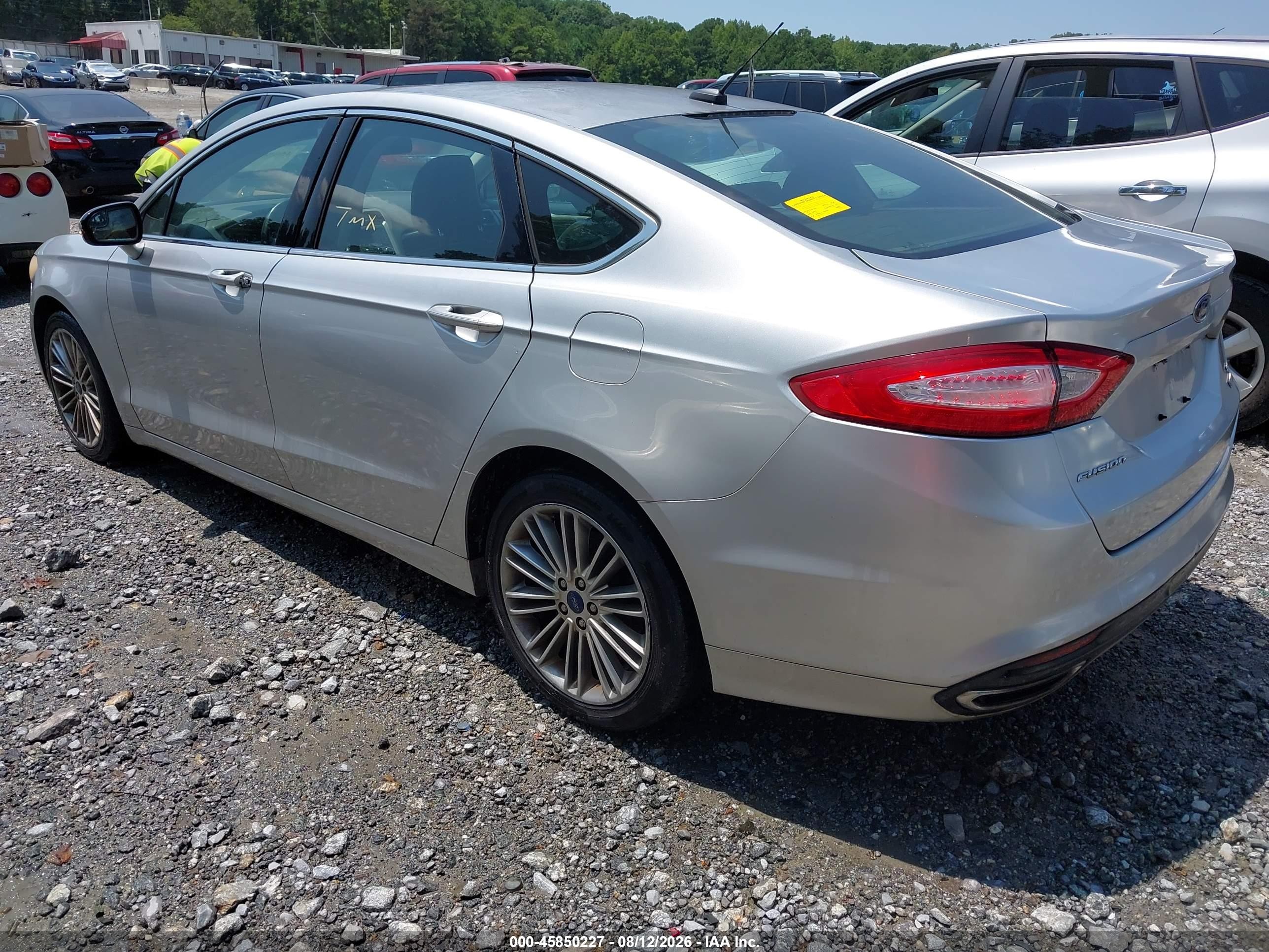 2014 Ford Fusion Se Silver vin: 3FA6P0H94ER292967