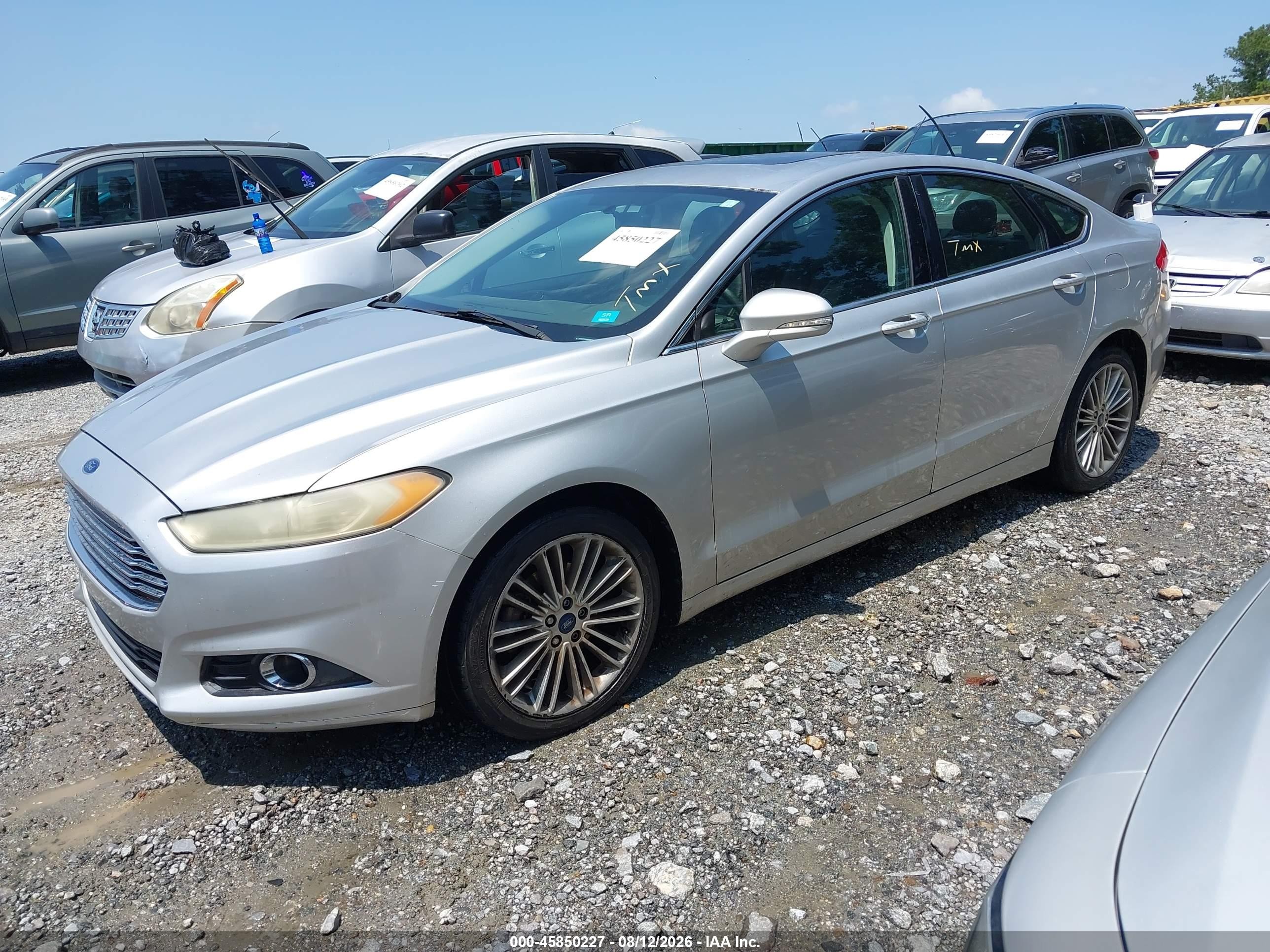 2014 Ford Fusion Se Silver vin: 3FA6P0H94ER292967