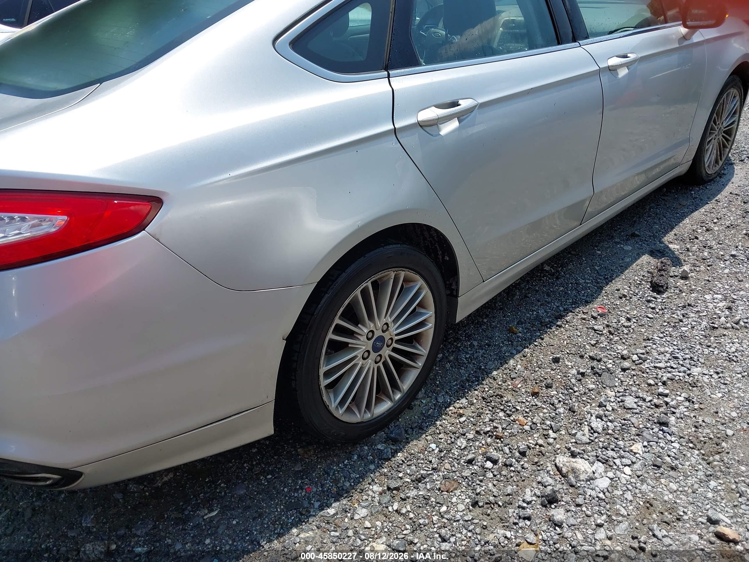 2014 Ford Fusion Se Silver vin: 3FA6P0H94ER292967