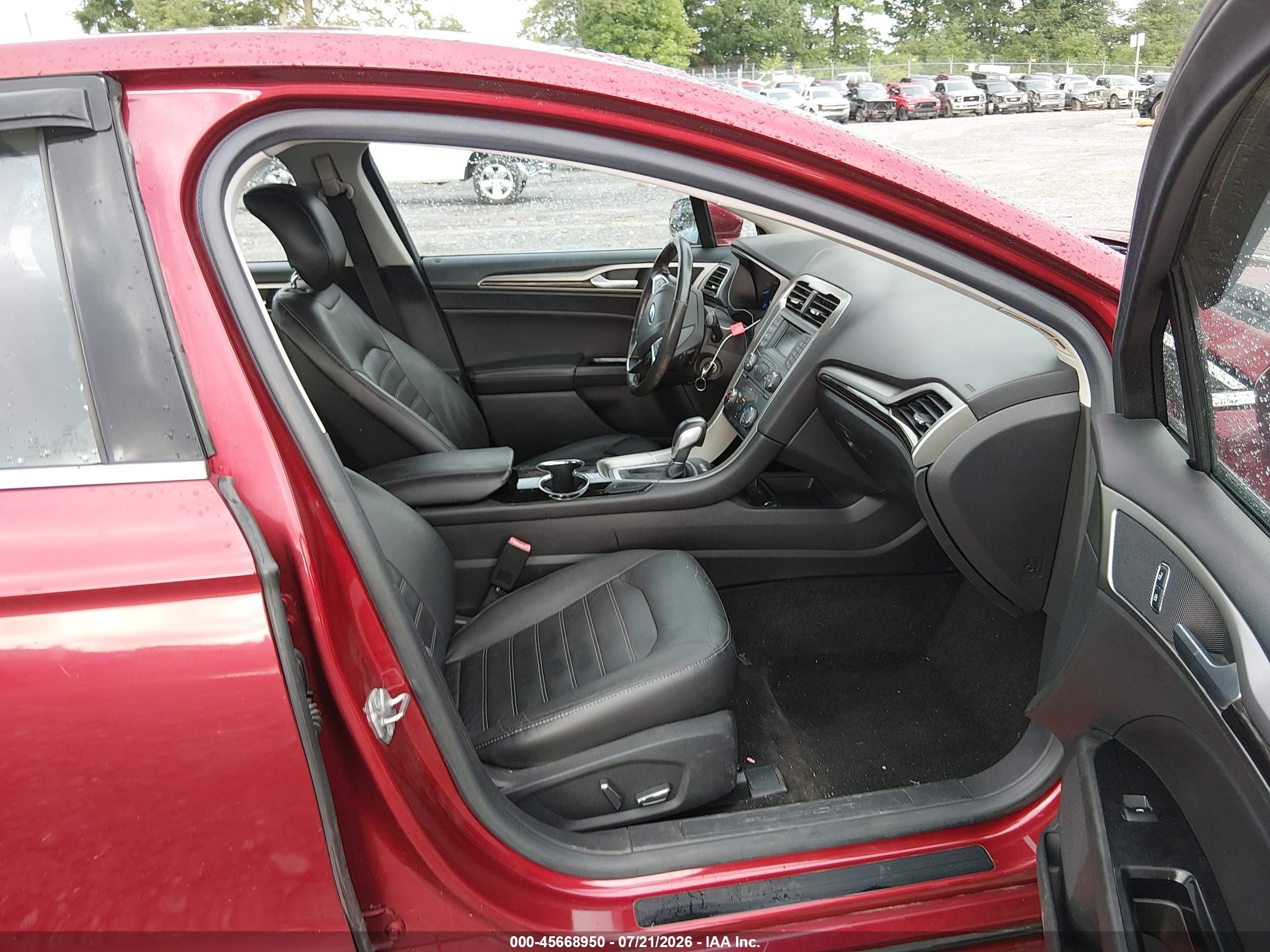 2014 Ford Fusion Se Red vin: 3FA6P0H94ER308150