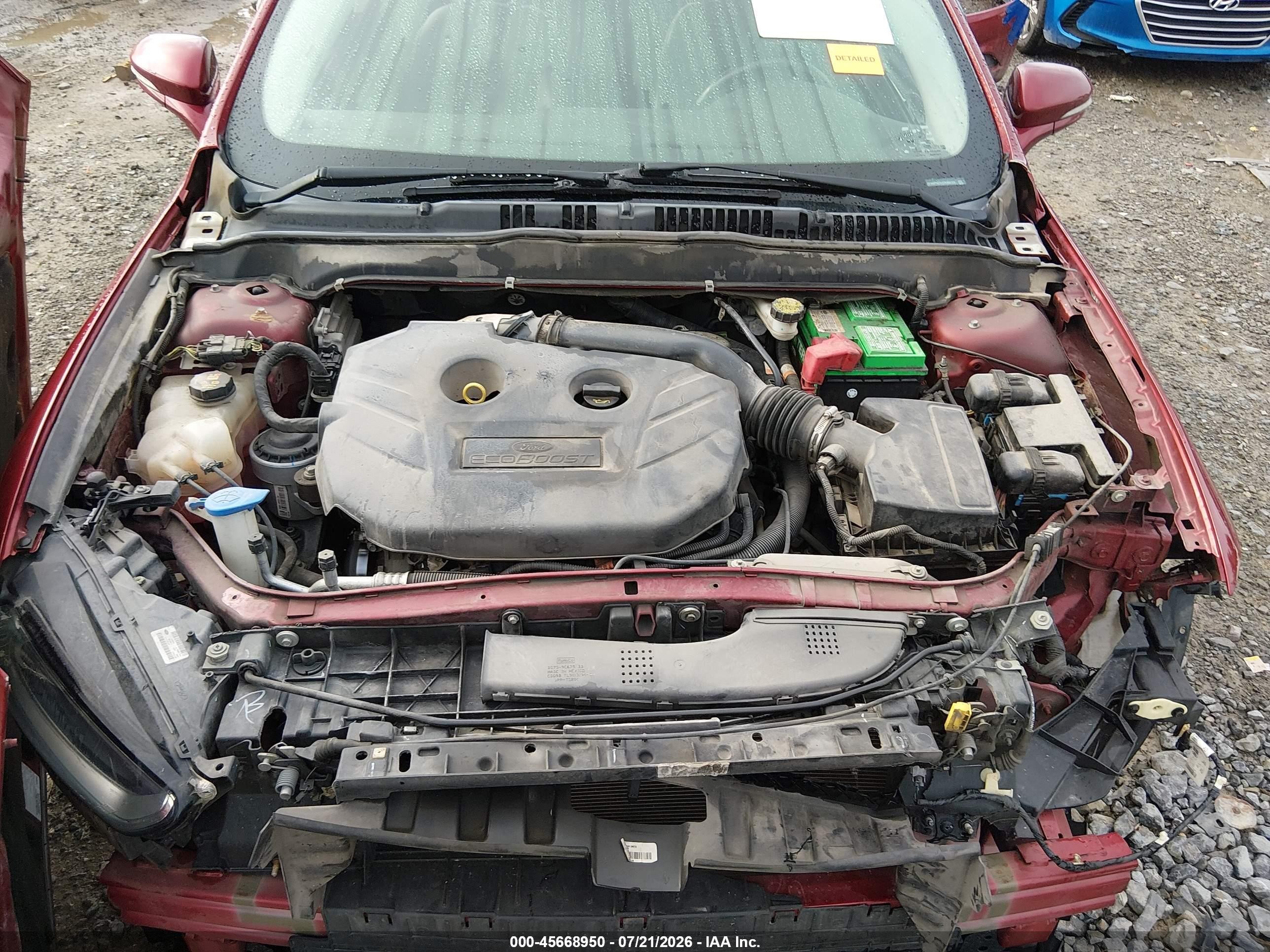 2014 Ford Fusion Se Red vin: 3FA6P0H94ER308150