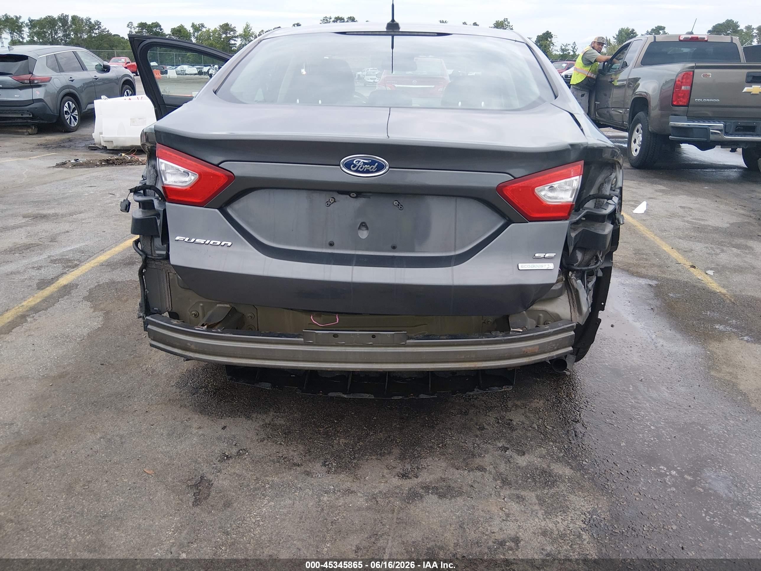 2015 Ford Fusion Se Серый vin: 3FA6P0H94FR231829