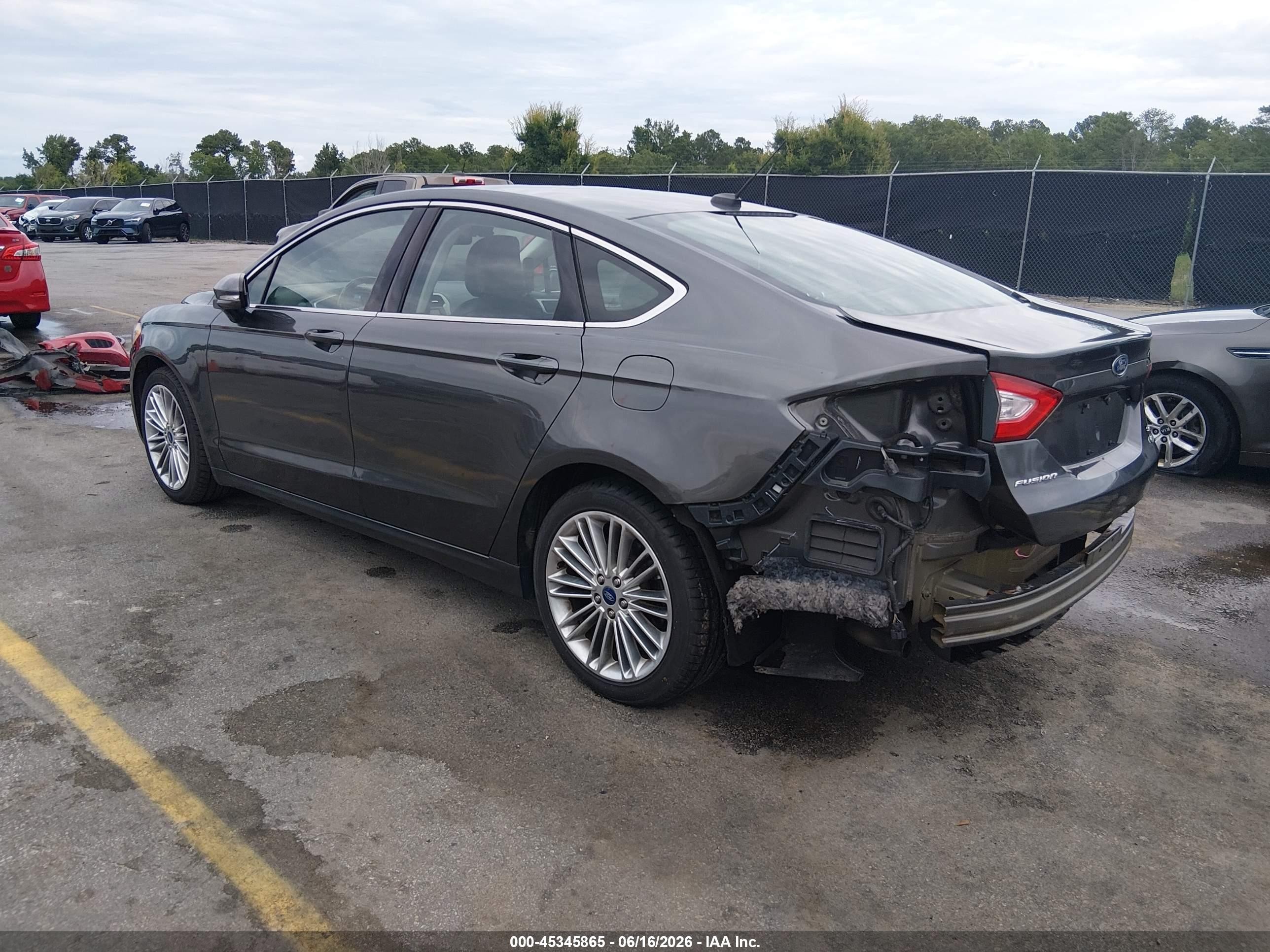 2015 Ford Fusion Se Серый vin: 3FA6P0H94FR231829