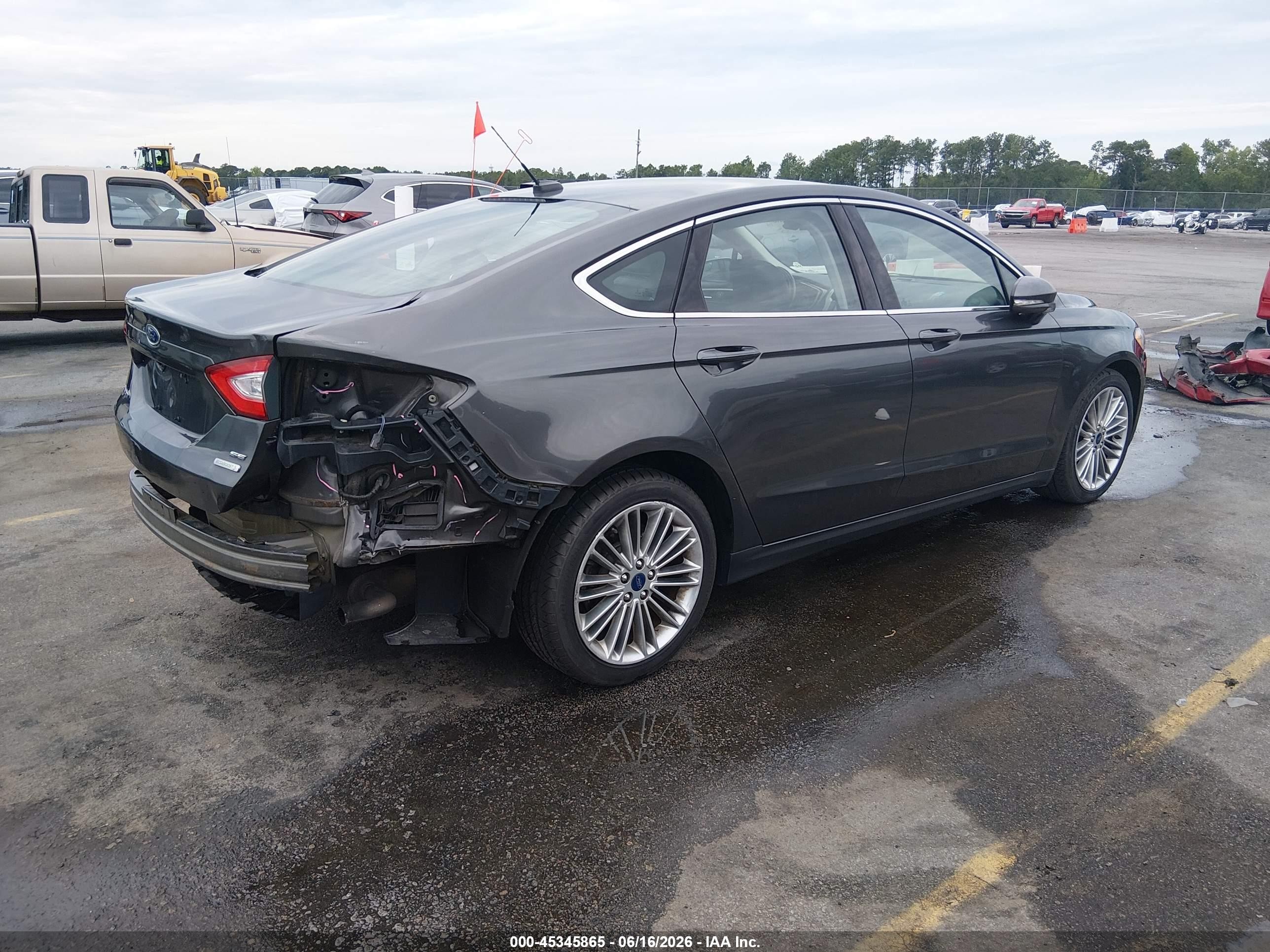 2015 Ford Fusion Se Серый vin: 3FA6P0H94FR231829