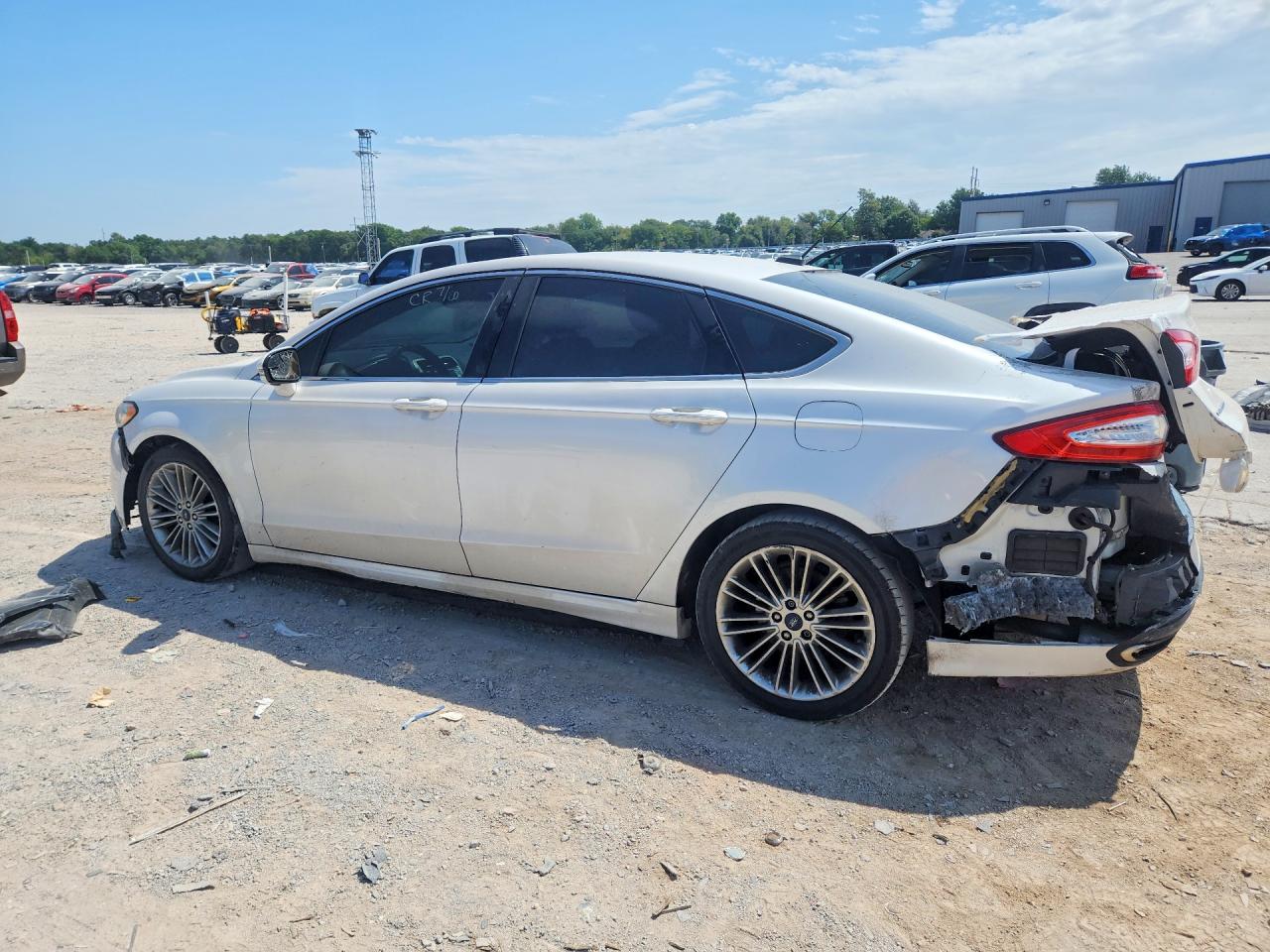 2015 Ford Fusion Se White vin: 3FA6P0H94FR233726