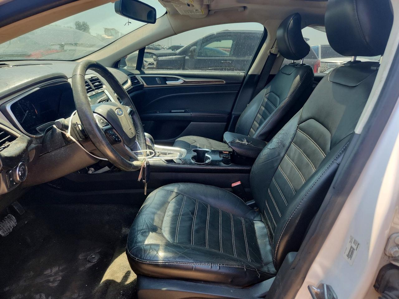 2015 Ford Fusion Se White vin: 3FA6P0H94FR233726
