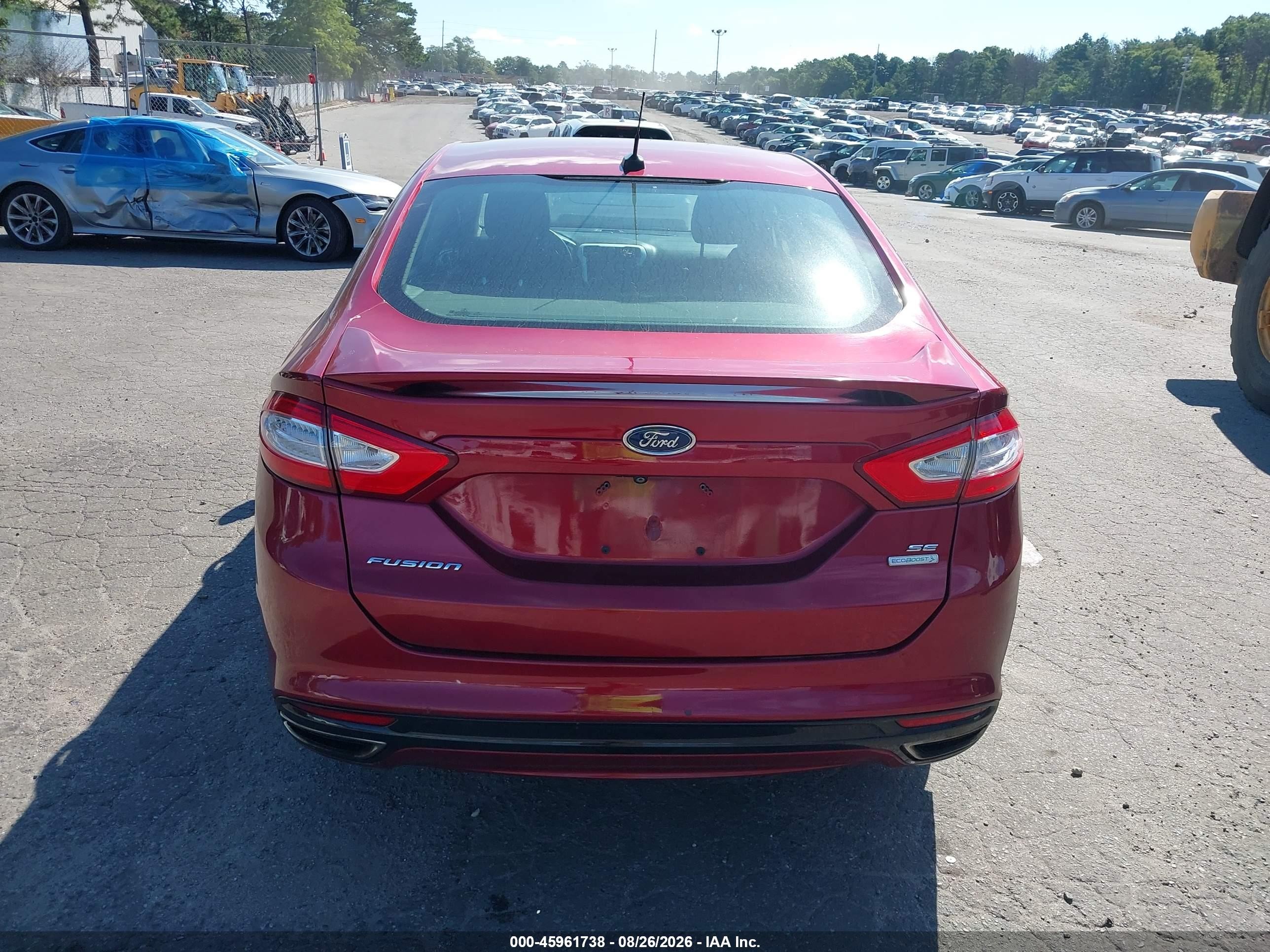 2015 Ford Fusion Se Red vin: 3FA6P0H94FR269061