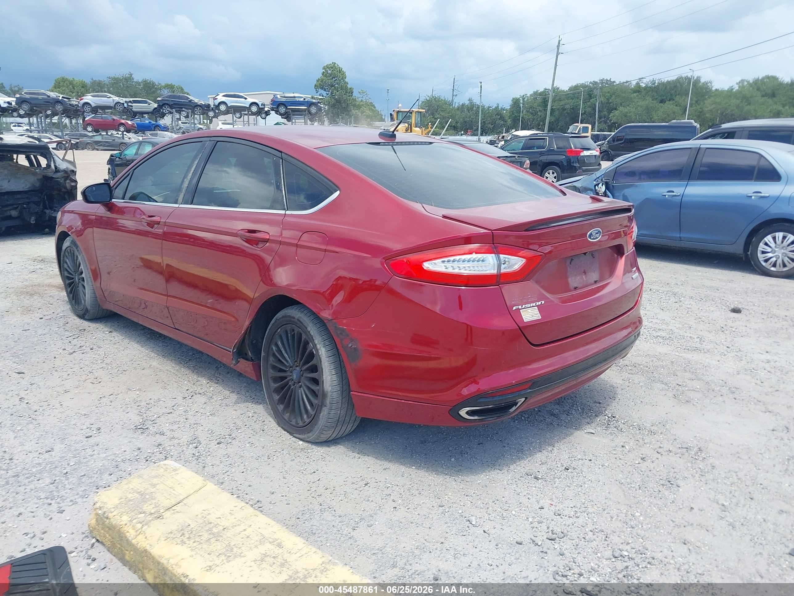 2015 Ford Fusion Se Red vin: 3FA6P0H94FR283980