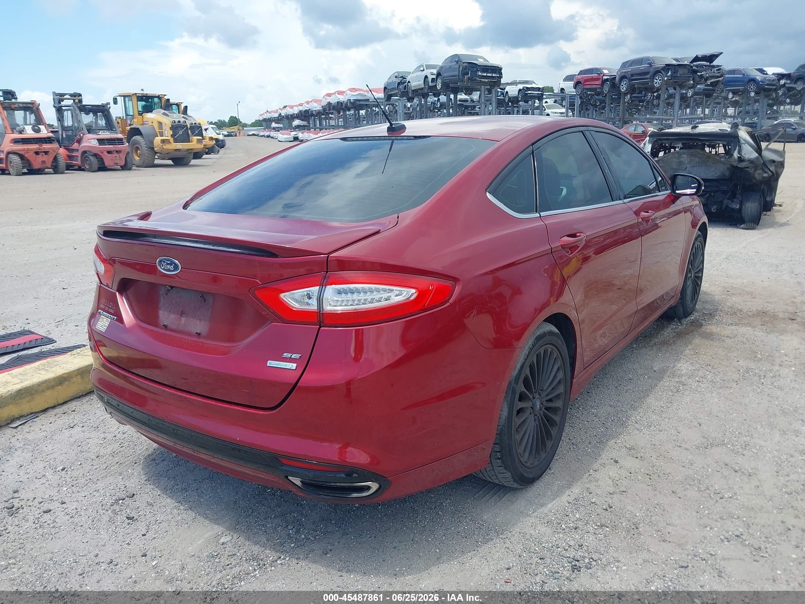 2015 Ford Fusion Se Red vin: 3FA6P0H94FR283980
