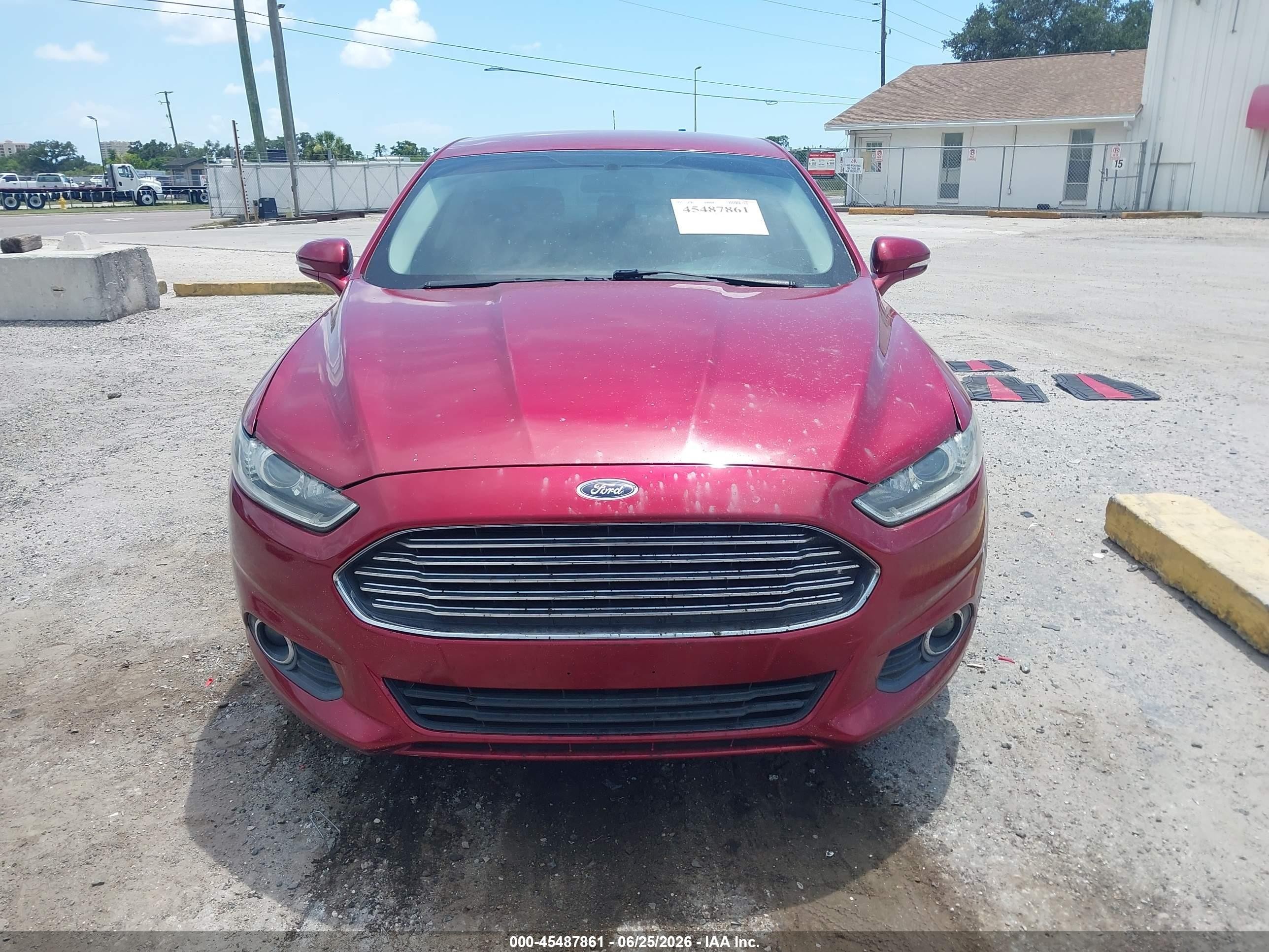 2015 Ford Fusion Se Red vin: 3FA6P0H94FR283980