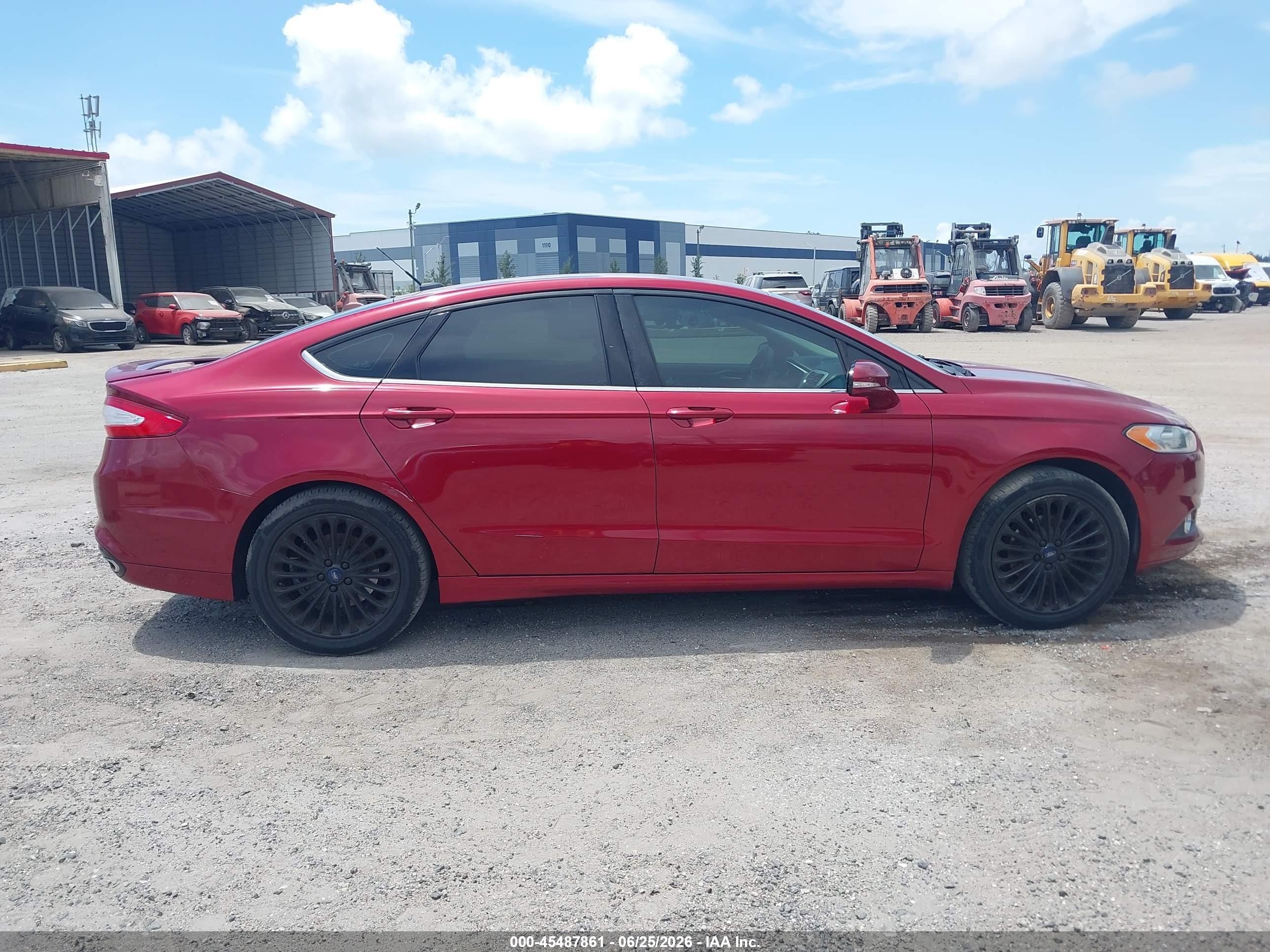 2015 Ford Fusion Se Red vin: 3FA6P0H94FR283980