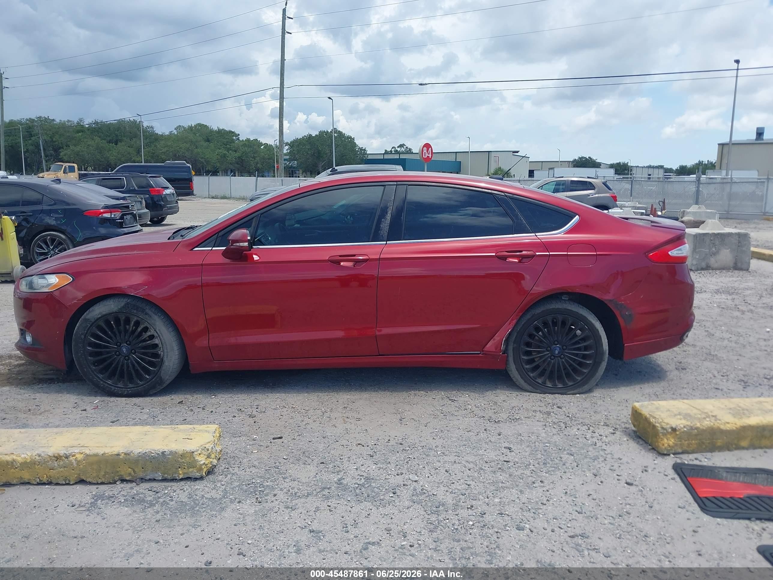 2015 Ford Fusion Se Red vin: 3FA6P0H94FR283980