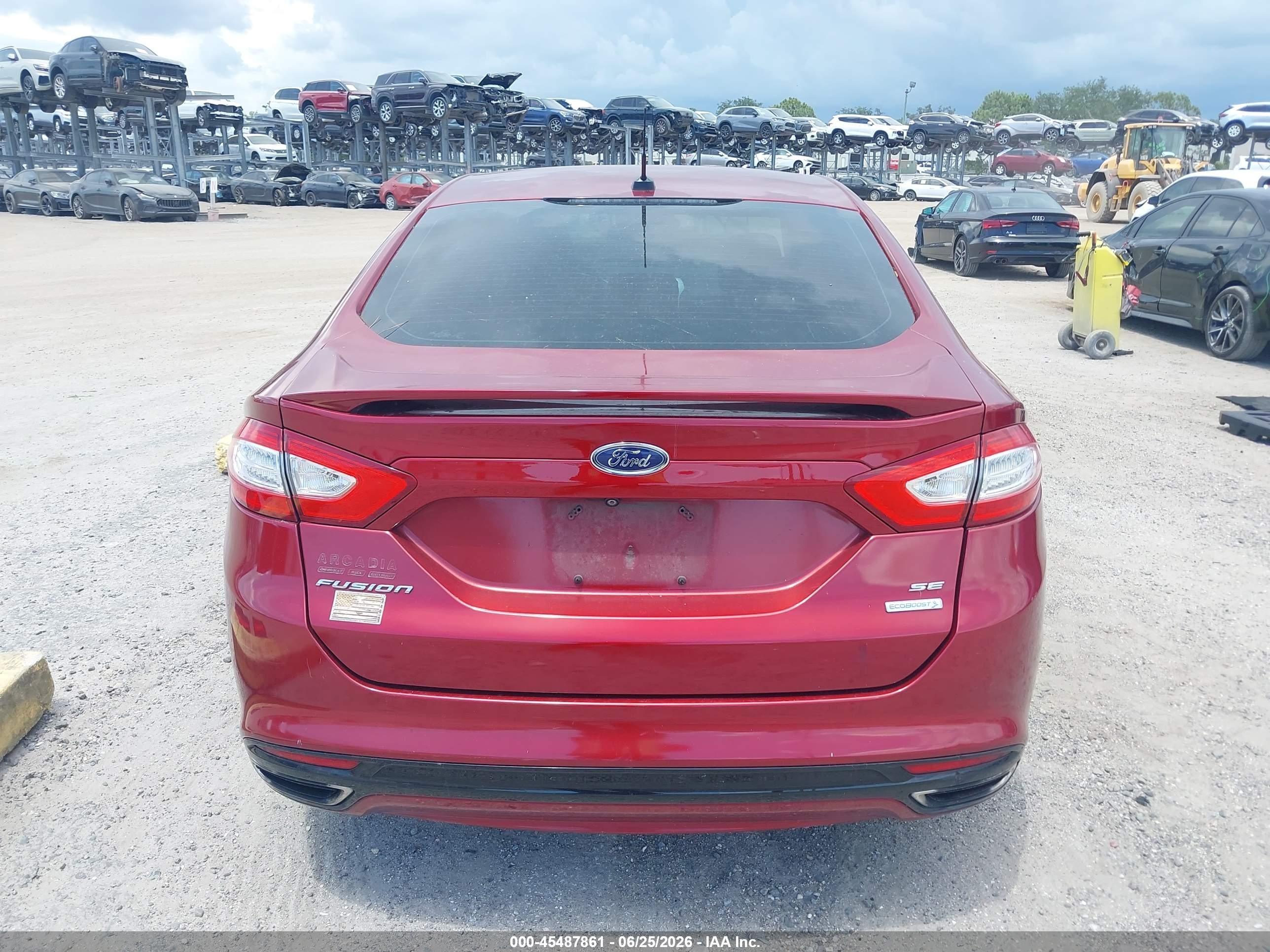 2015 Ford Fusion Se Red vin: 3FA6P0H94FR283980