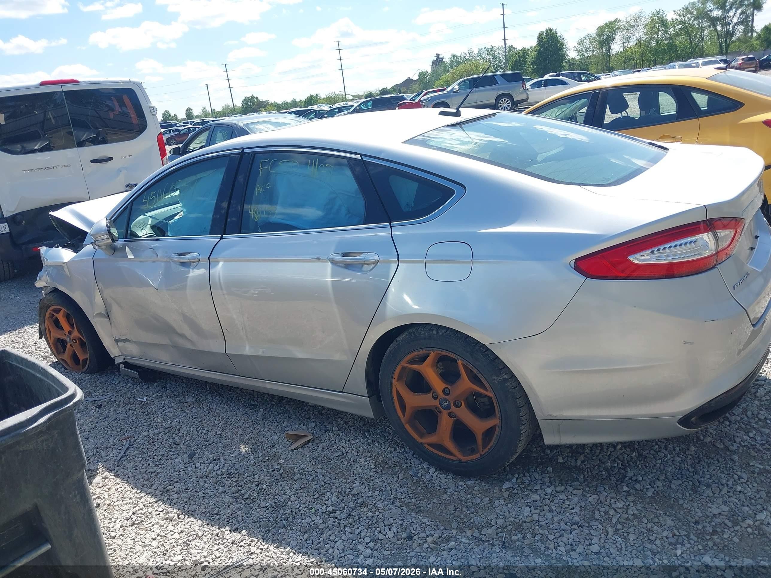 2013 Ford Fusion Se Silver vin: 3FA6P0H95DR157799