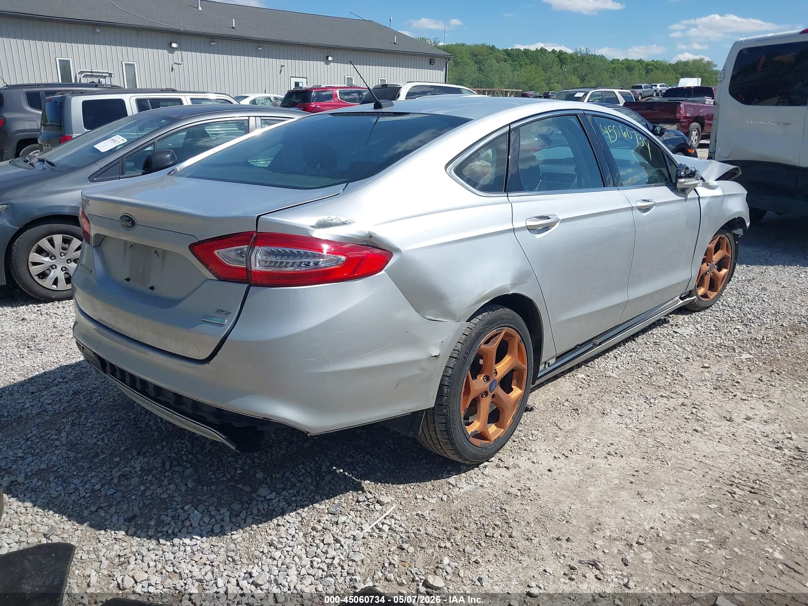 2013 Ford Fusion Se Silver vin: 3FA6P0H95DR157799