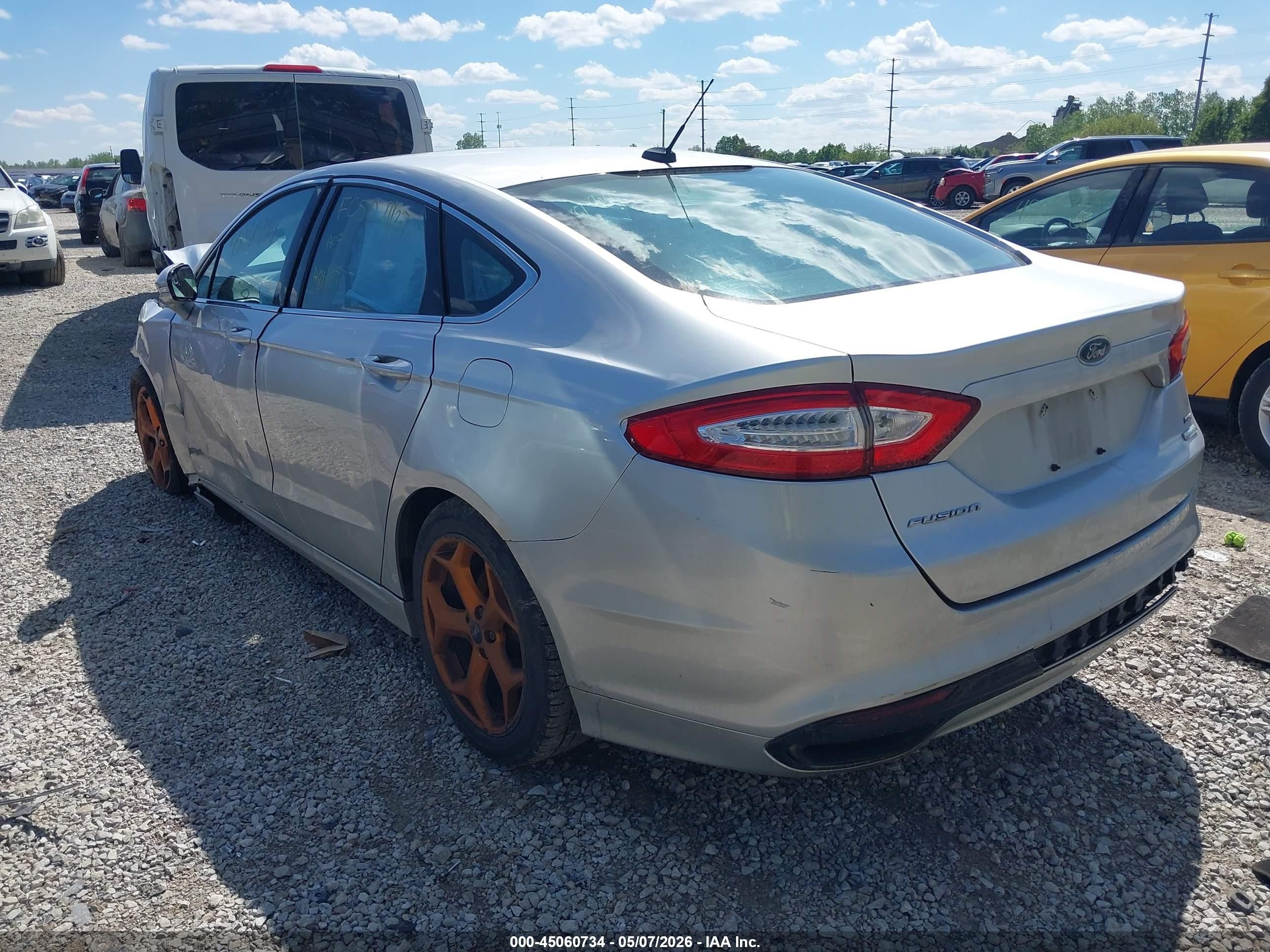 2013 Ford Fusion Se Silver vin: 3FA6P0H95DR157799