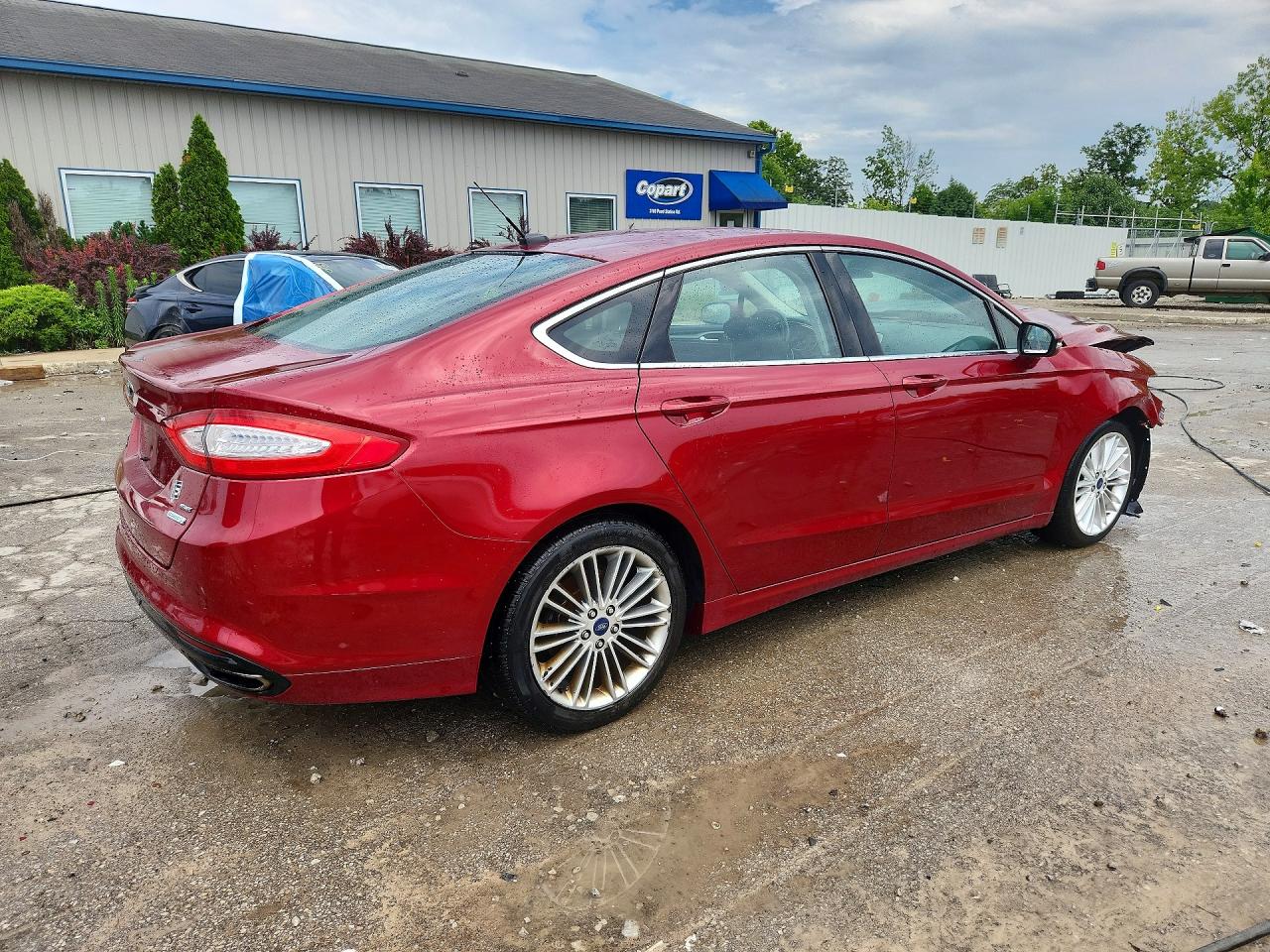 2013 Ford Fusion Se Burgundy vin: 3FA6P0H95DR183058