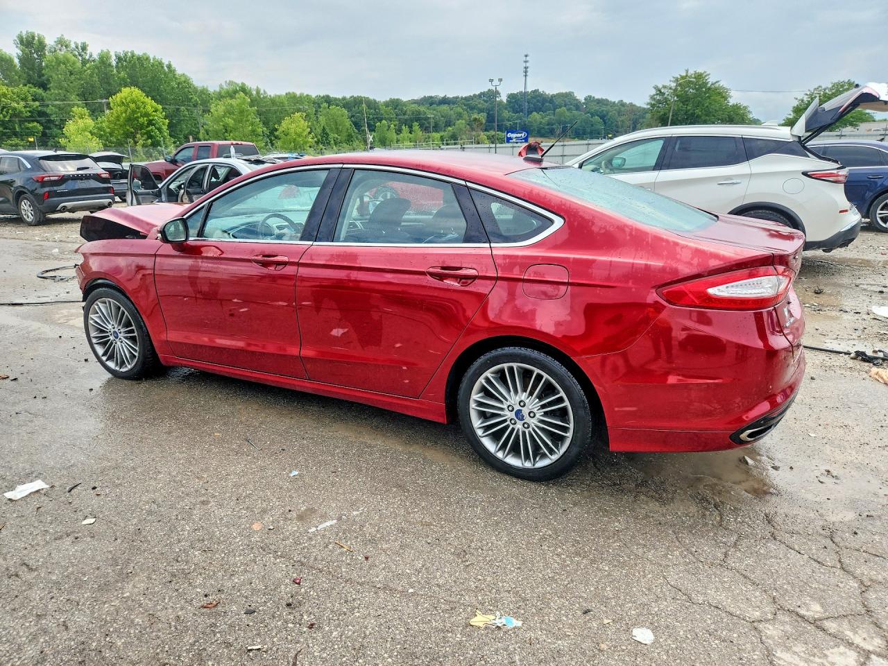2013 Ford Fusion Se Burgundy vin: 3FA6P0H95DR183058