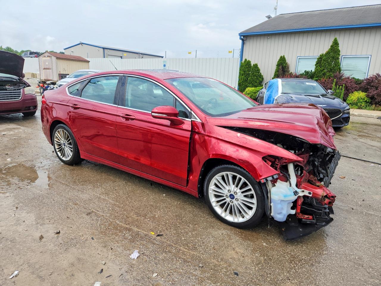 2013 Ford Fusion Se Burgundy vin: 3FA6P0H95DR183058
