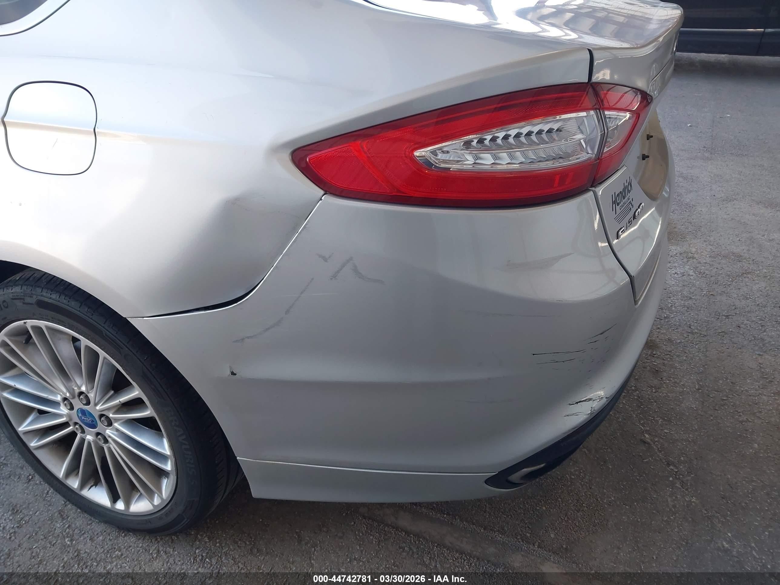 2013 Ford Fusion Se Silver vin: 3FA6P0H95DR248331