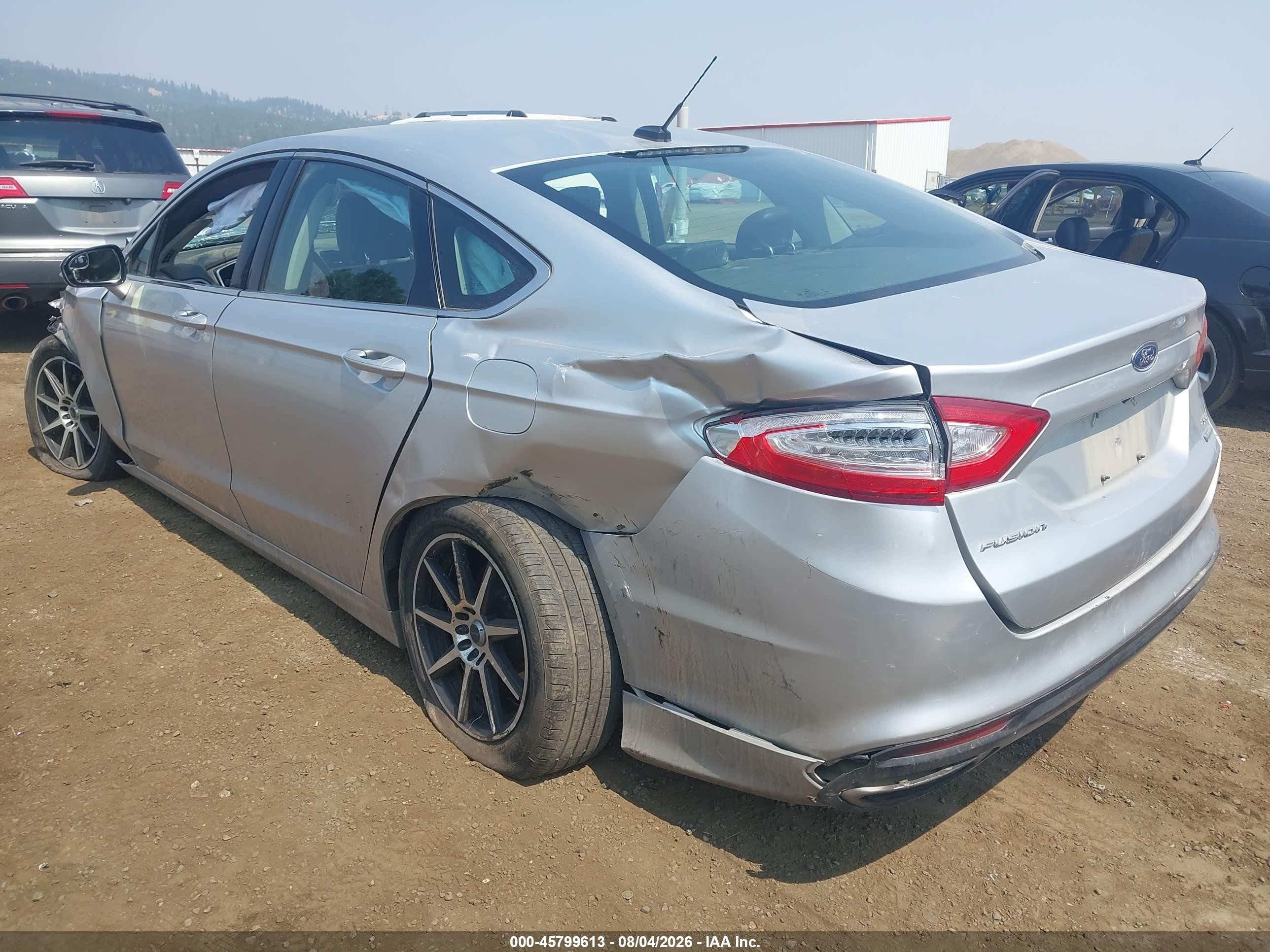 2013 Ford Fusion Se Silver vin: 3FA6P0H95DR388668