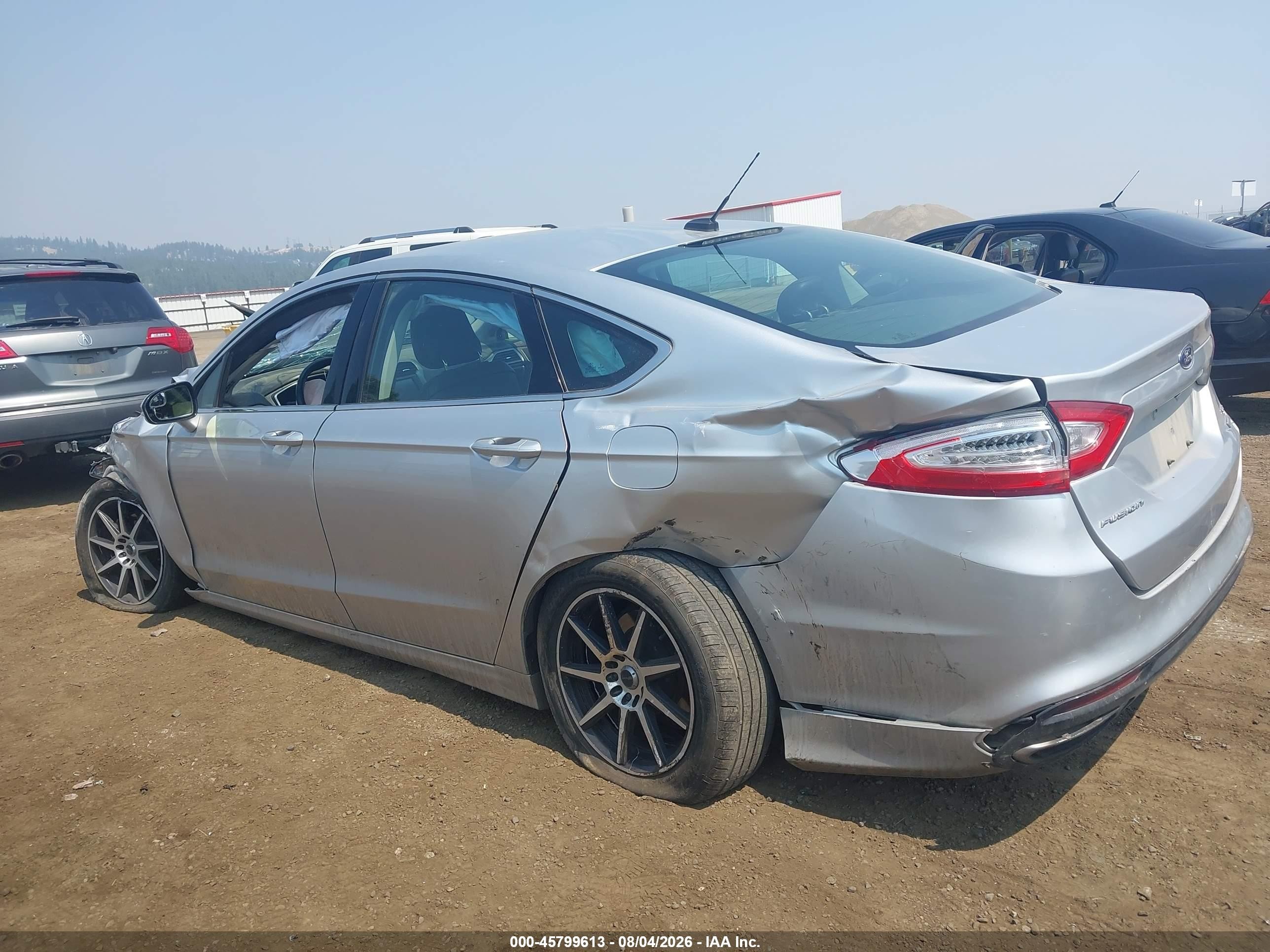 2013 Ford Fusion Se Silver vin: 3FA6P0H95DR388668