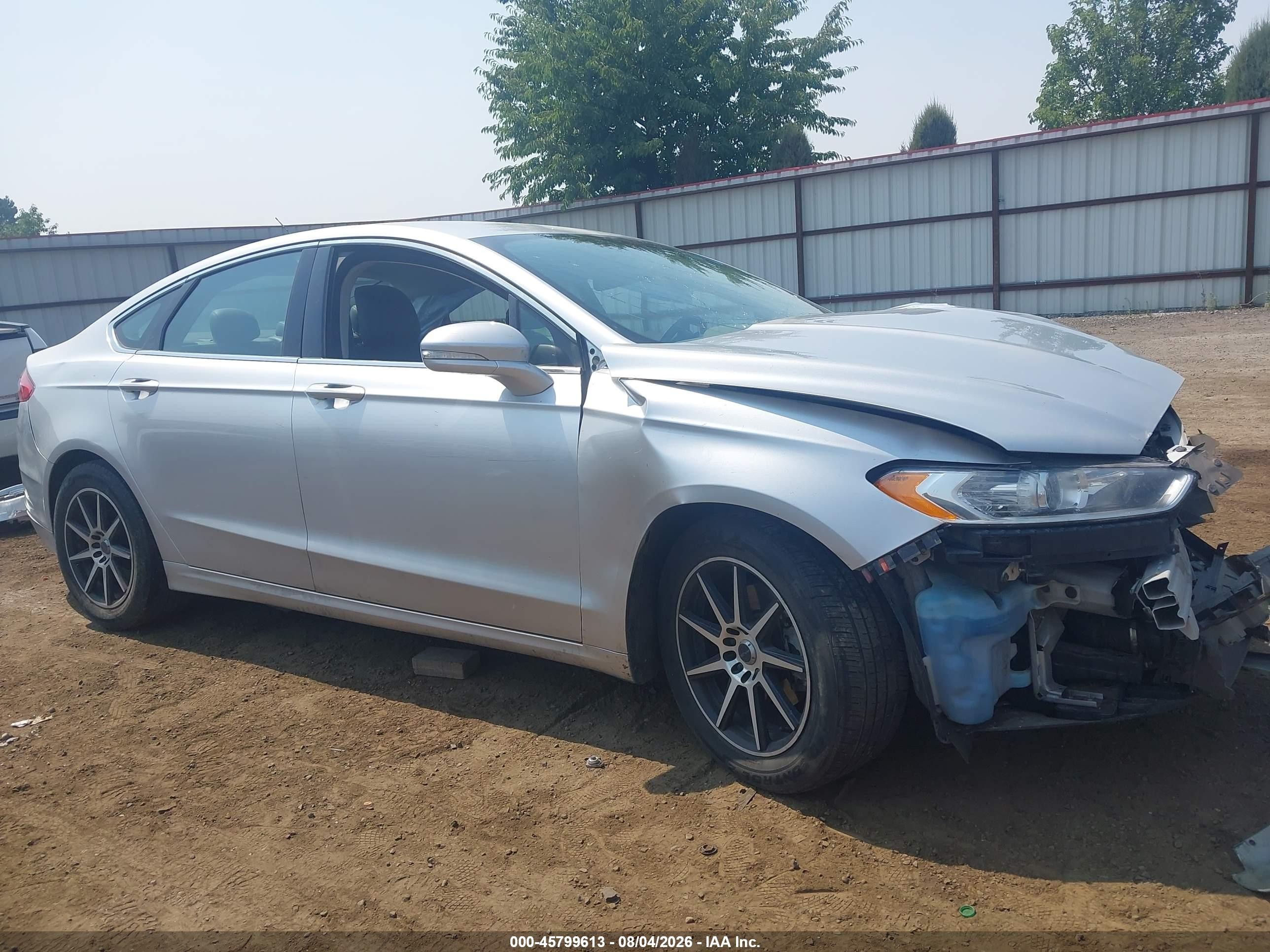 2013 Ford Fusion Se Silver vin: 3FA6P0H95DR388668