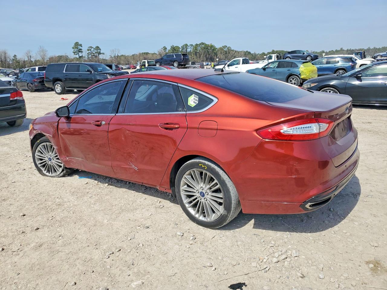 2014 Ford Fusion Se Orange vin: 3FA6P0H95ER128675