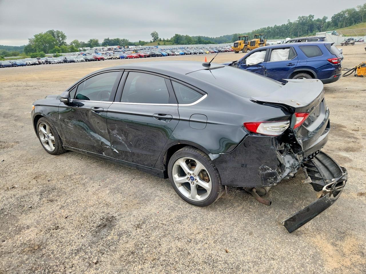2014 Ford Fusion 4d 4wd Black vin: 3FA6P0H95ER175754