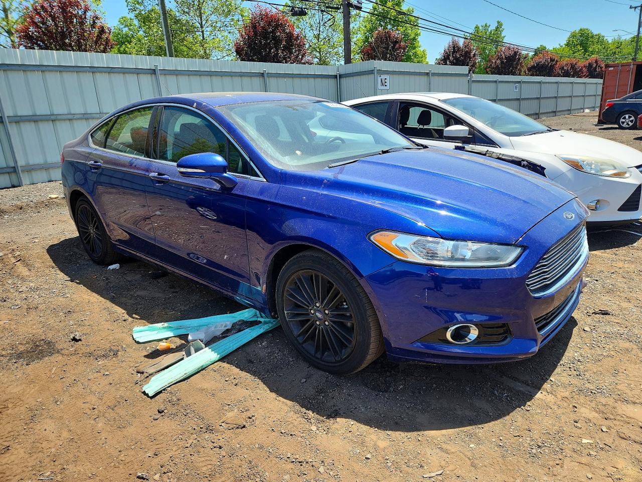 2014 Ford Fusion Se Blue vin: 3FA6P0H95ER189539