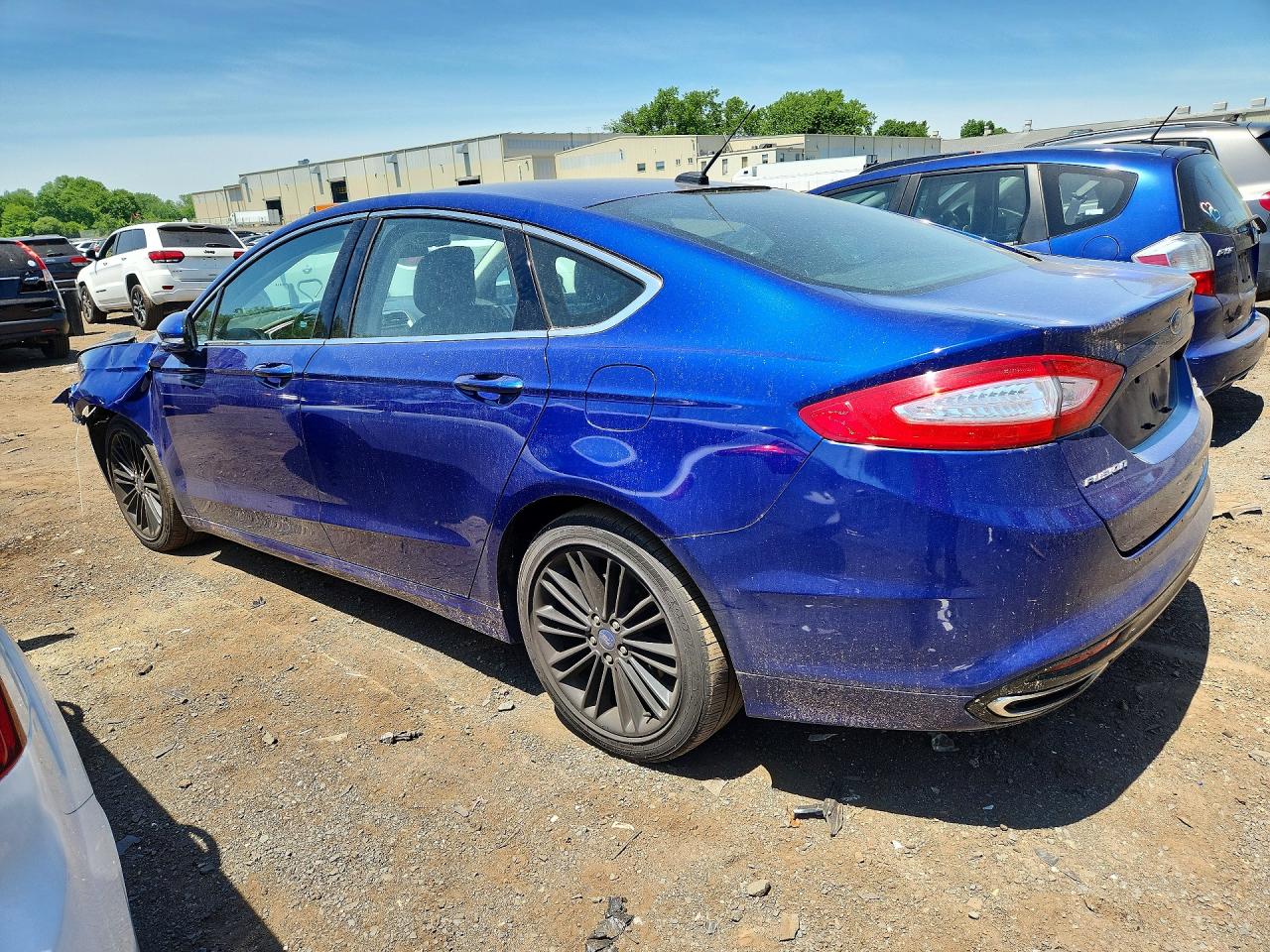 2014 Ford Fusion Se Blue vin: 3FA6P0H95ER189539