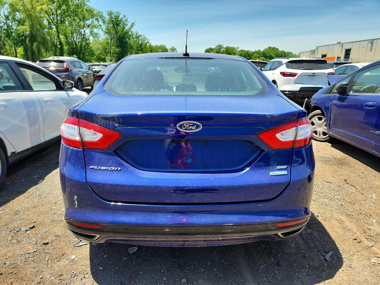 2014 Ford Fusion Se Blue vin: 3FA6P0H95ER189539