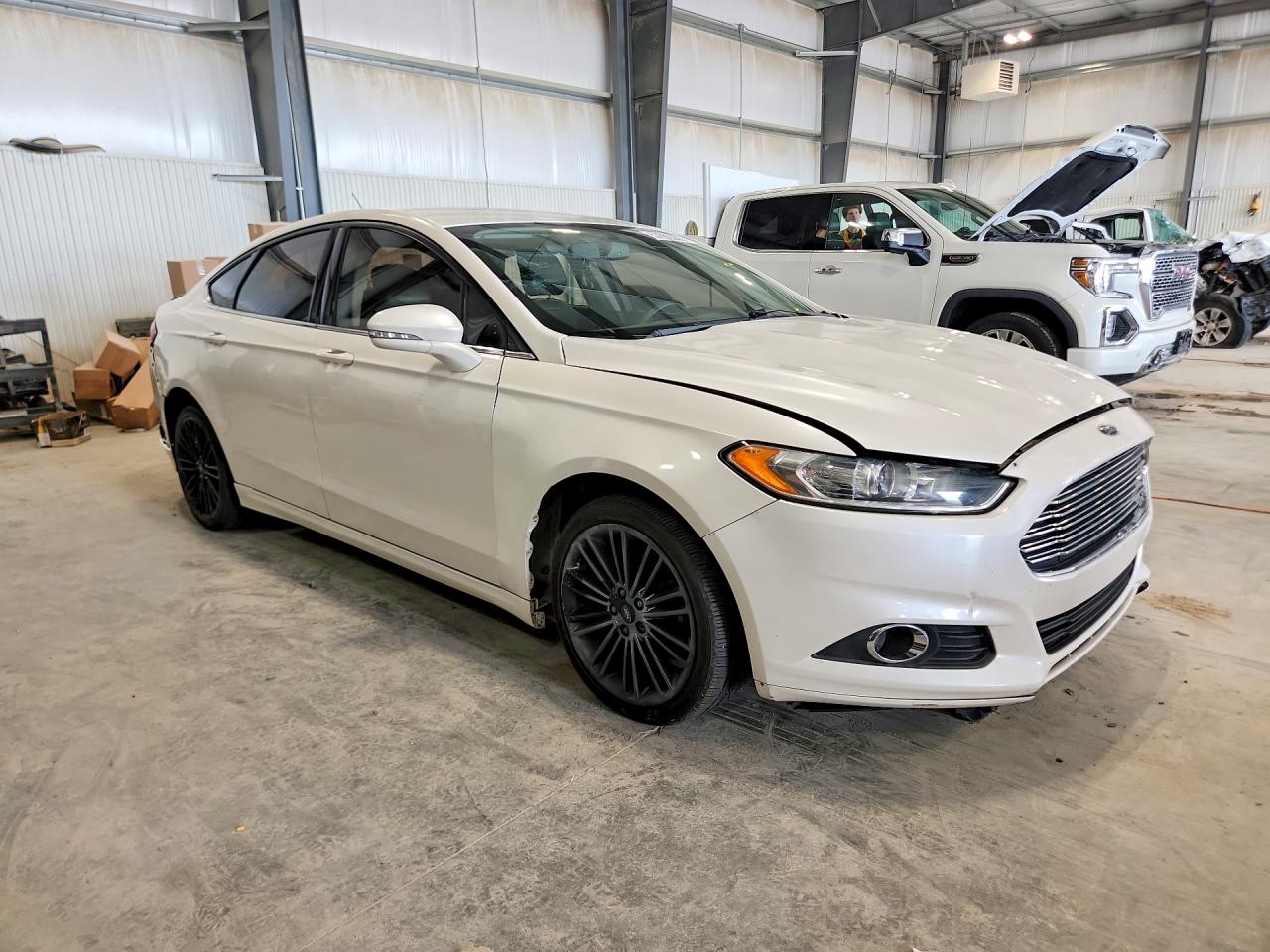 2014 Ford Fusion Se White vin: 3FA6P0H95ER189895