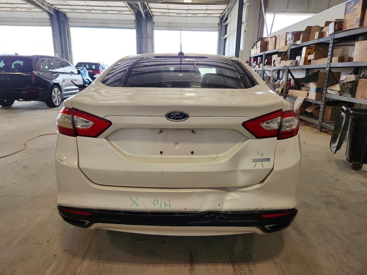 2014 Ford Fusion Se White vin: 3FA6P0H95ER189895
