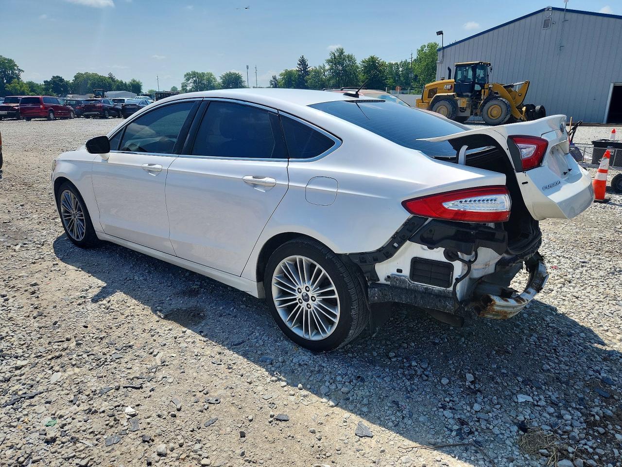 2014 Ford Fusion Se White vin: 3FA6P0H95ER301756
