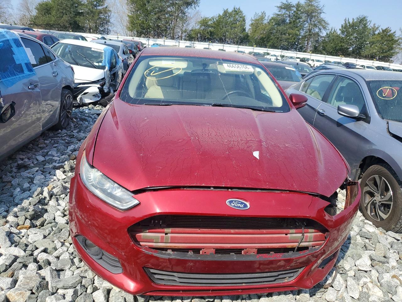 2014 Ford Fusion Se Red vin: 3FA6P0H95ER381706