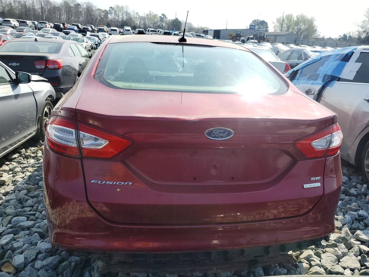 2014 Ford Fusion Se Red vin: 3FA6P0H95ER381706