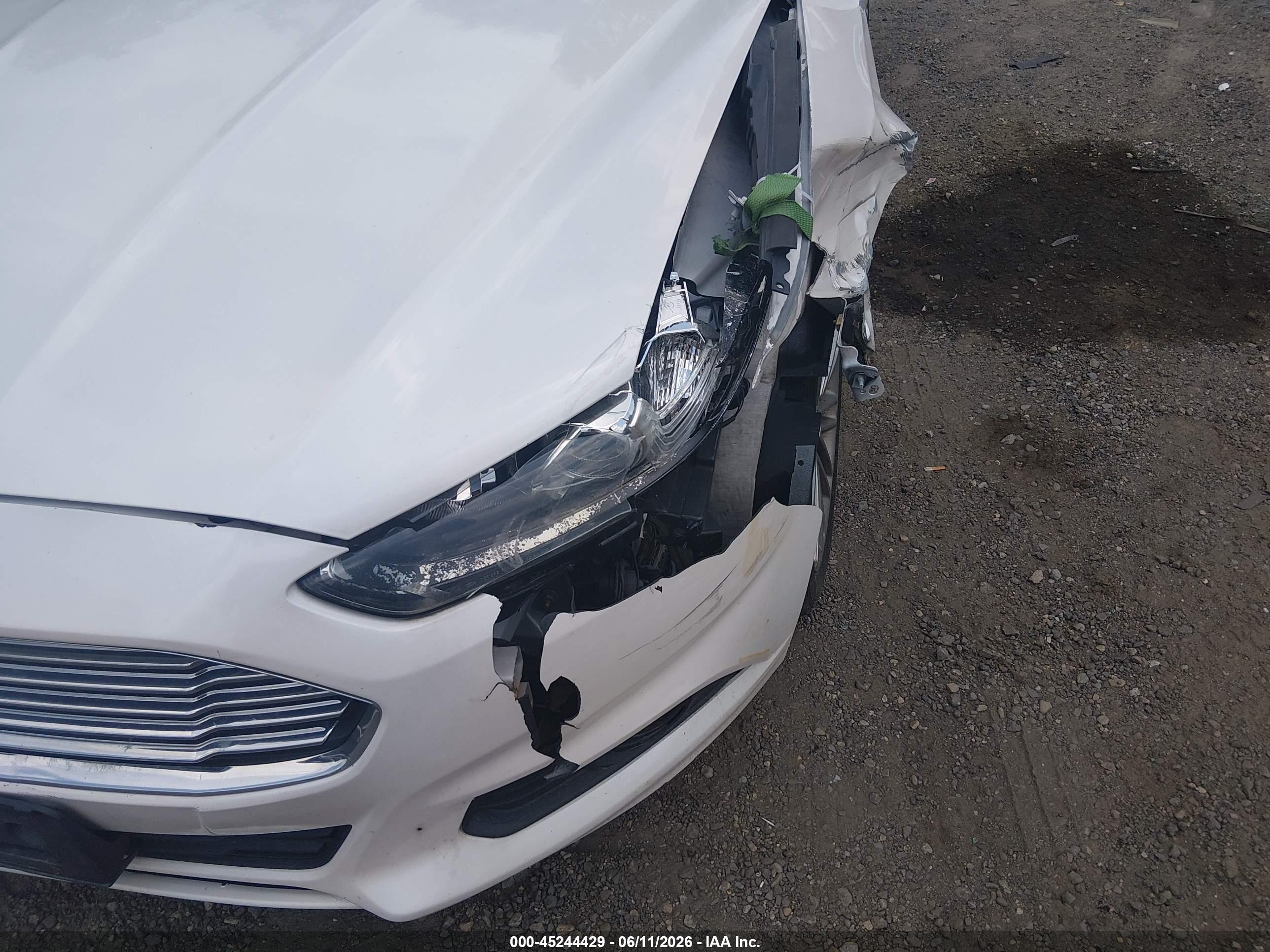 2014 Ford Fusion Se White vin: 3FA6P0H95ER381933