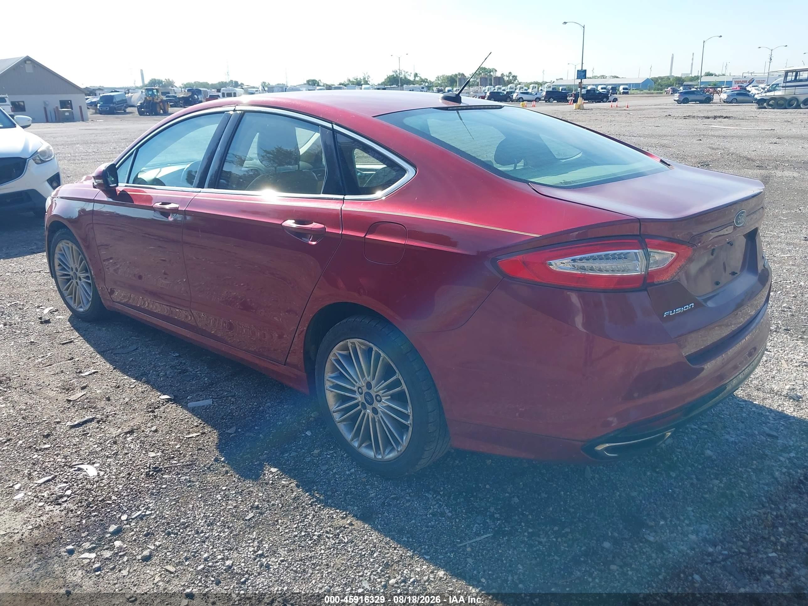 2015 Ford Fusion Se Red vin: 3FA6P0H95FR142173