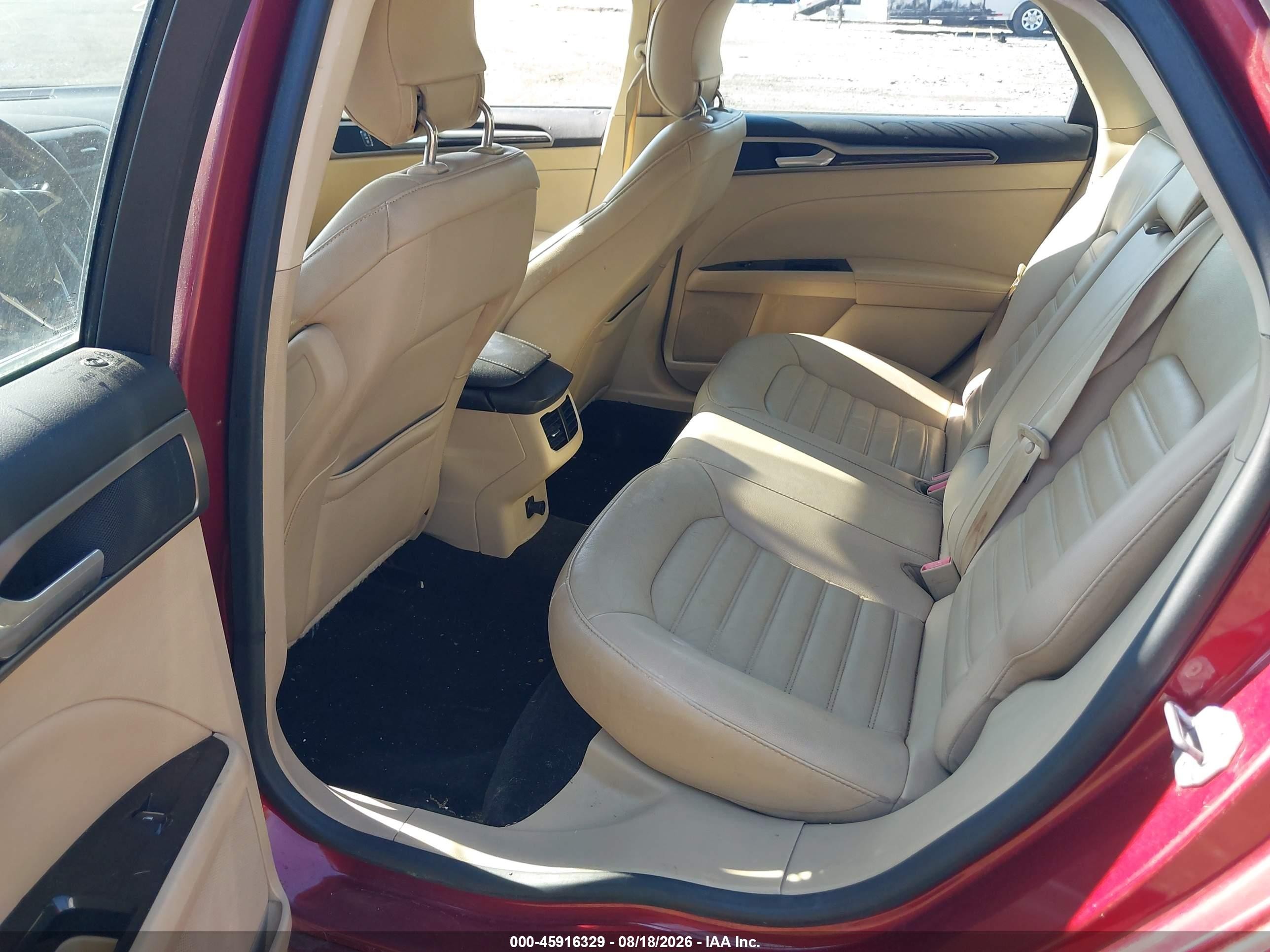 2015 Ford Fusion Se Red vin: 3FA6P0H95FR142173