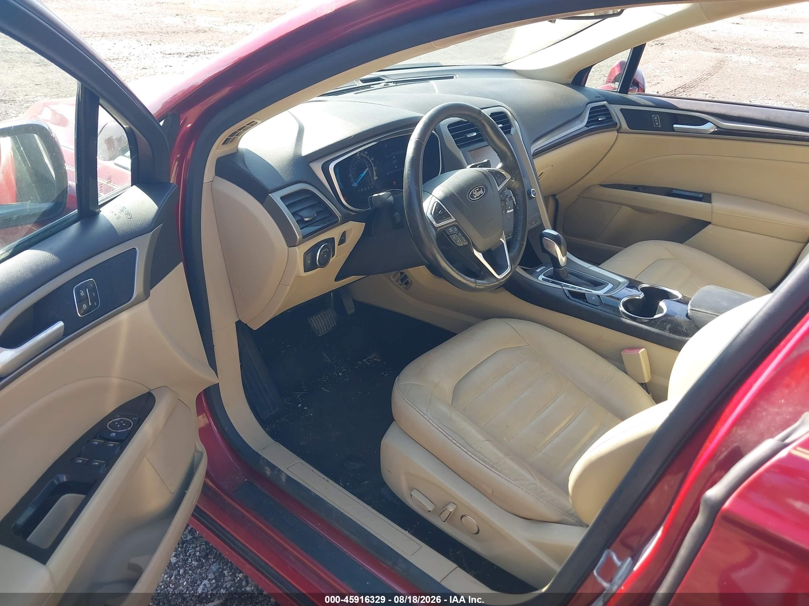 2015 Ford Fusion Se Red vin: 3FA6P0H95FR142173