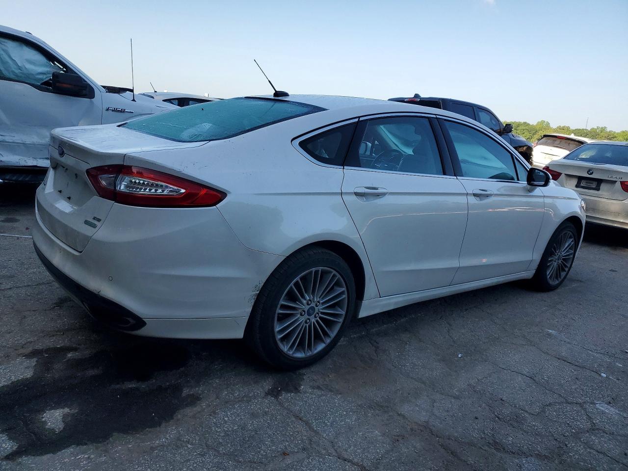 2015 Ford Fusion Se White vin: 3FA6P0H95FR288041