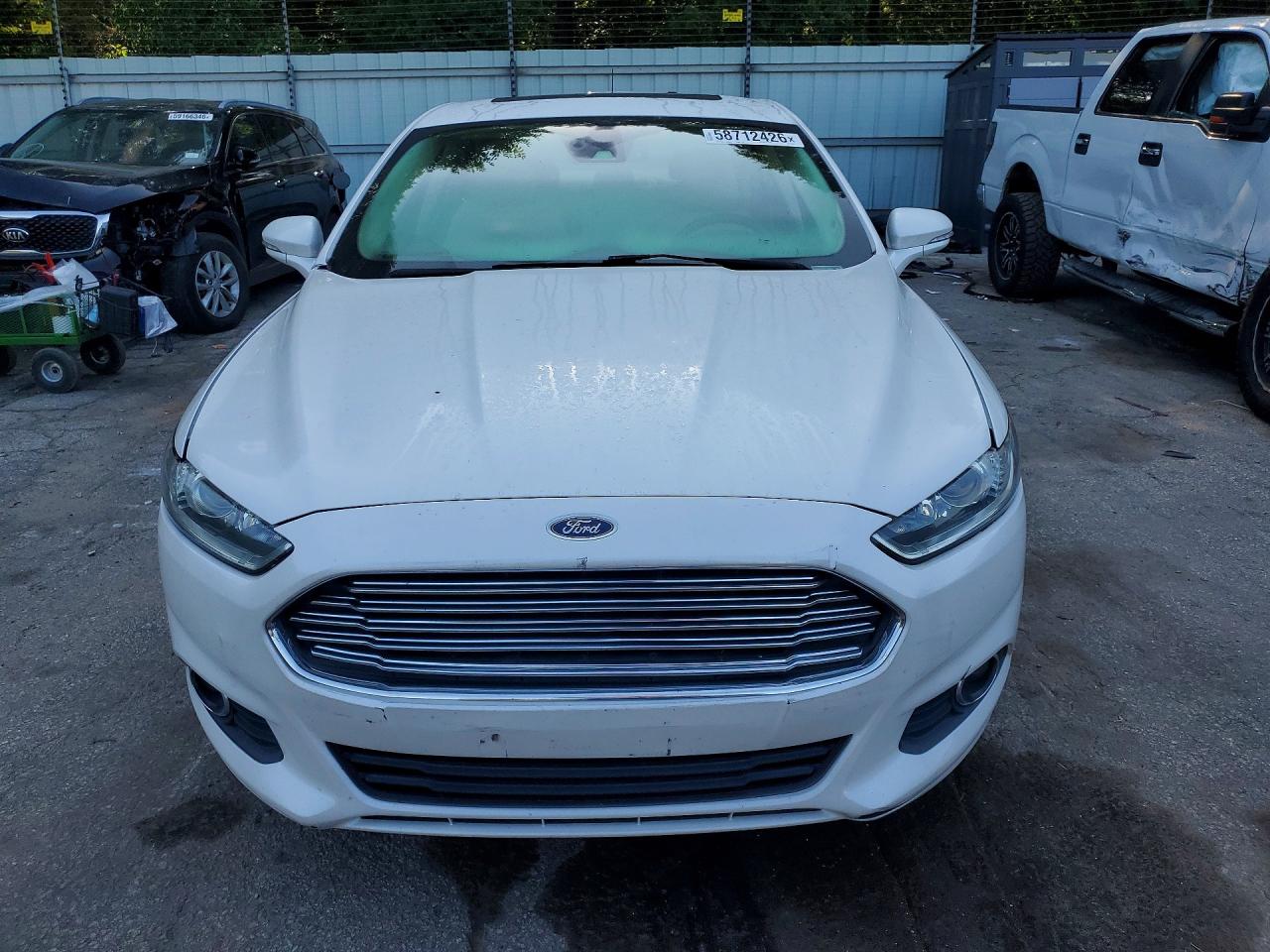 2015 Ford Fusion Se White vin: 3FA6P0H95FR288041