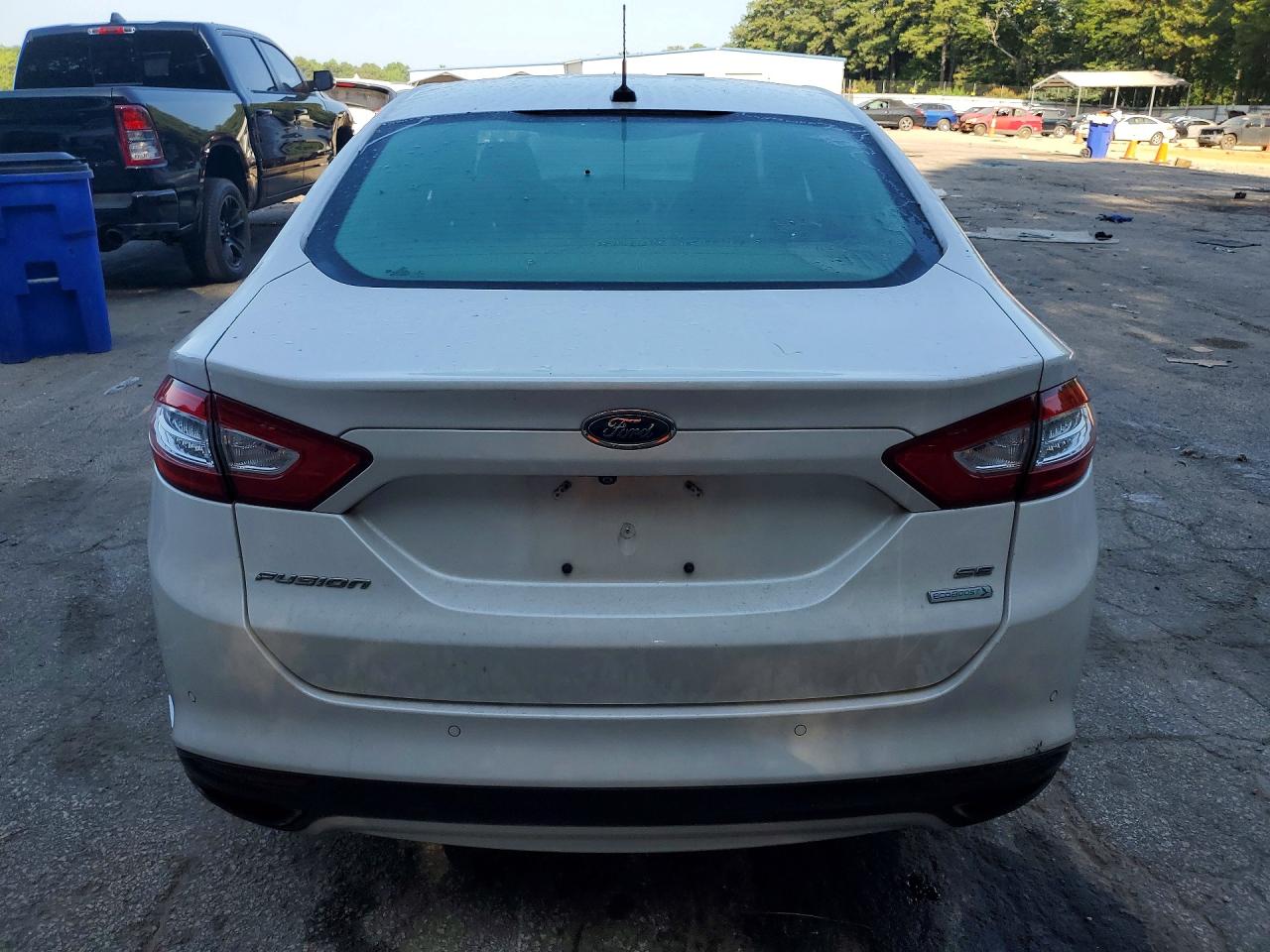 2015 Ford Fusion Se White vin: 3FA6P0H95FR288041